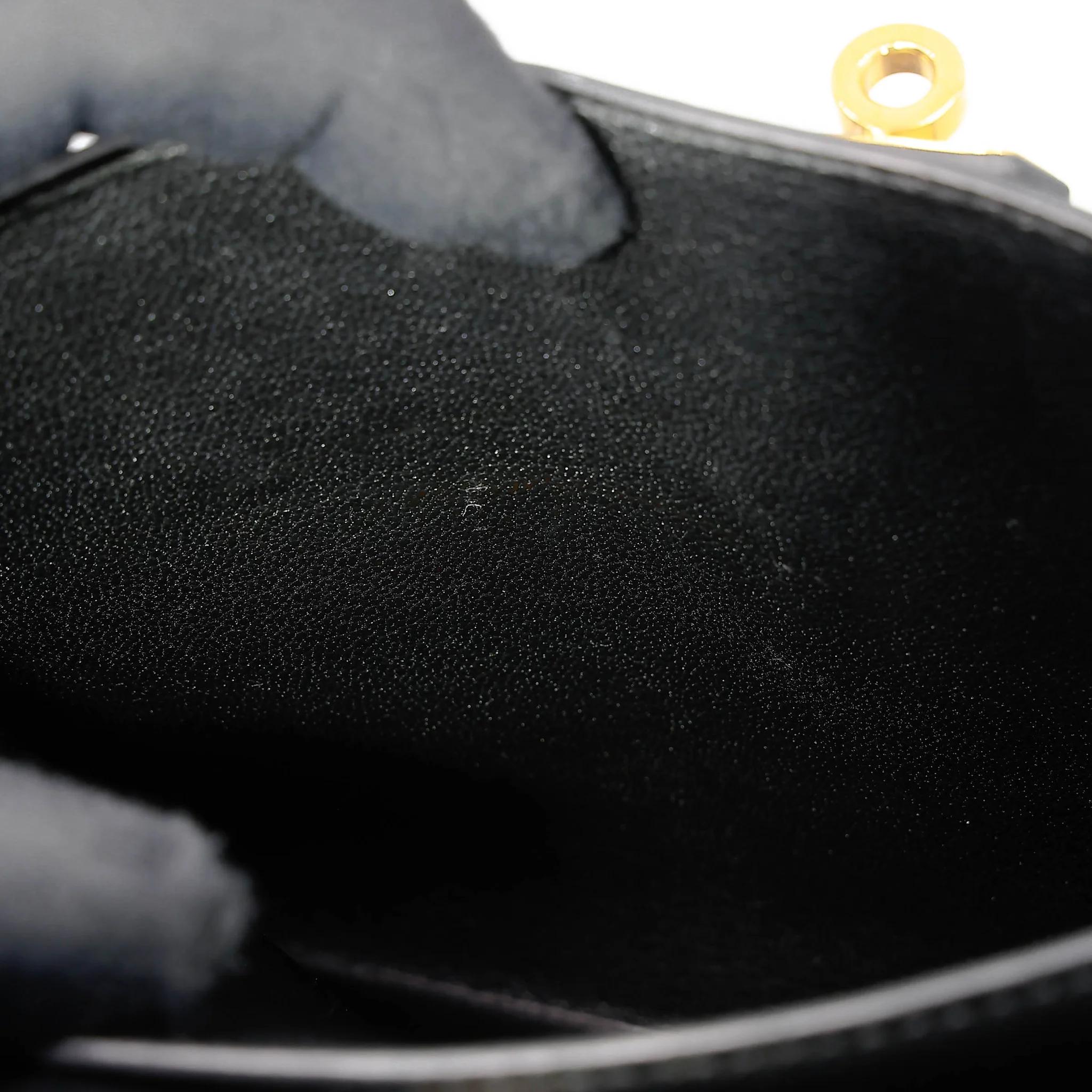 中古AB HERMÈS 愛馬仕 Kelly depeches 25 公文包 89 黑色 Noir (Black) Evergrain皮 金扣 Y刻 2020年 - 40
