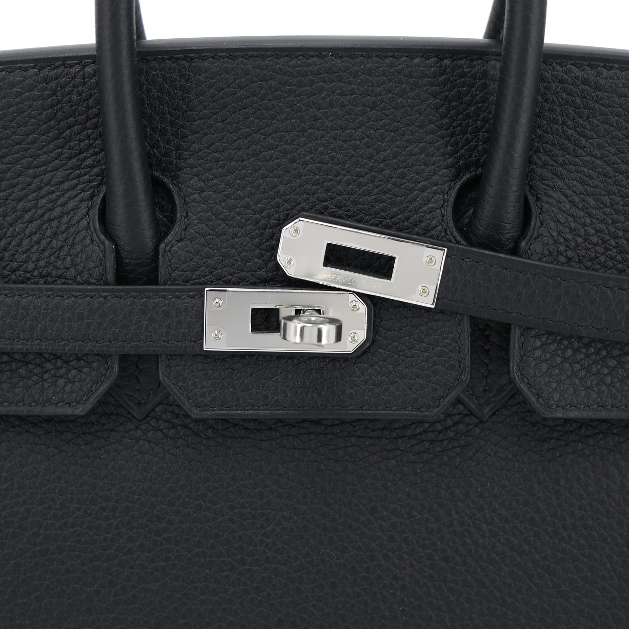 全新 HERMÈS 愛馬仕 Birkin 25 89 黑色 Noir (Black) Togo小牛皮 銀扣 G刻 2026年 - 8