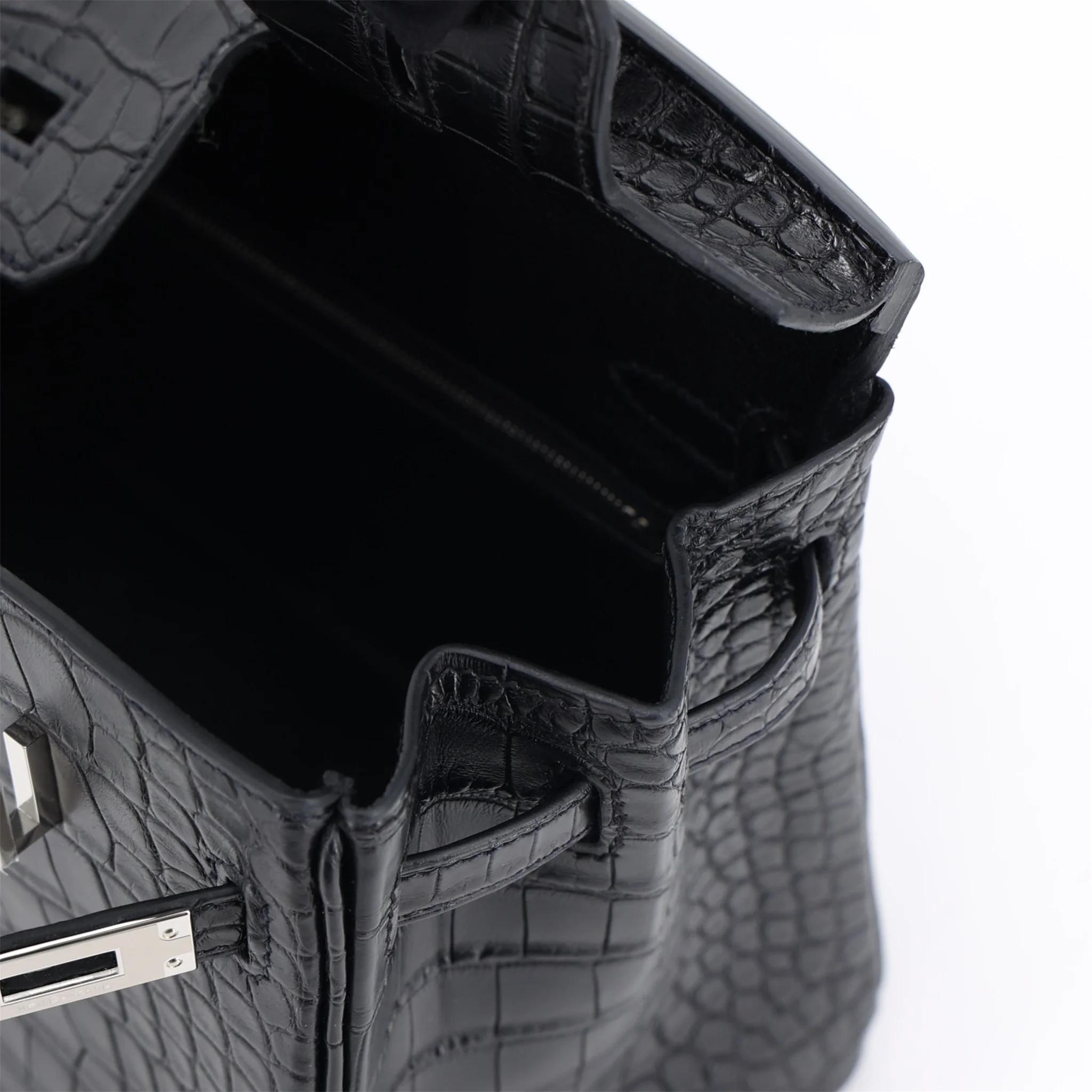 全新 HERMÈS 愛馬仕 Birkin 25 89 黑色 Noir (Black) □ 短吻鱷 霧面 銀扣 G刻 2026年 - 13