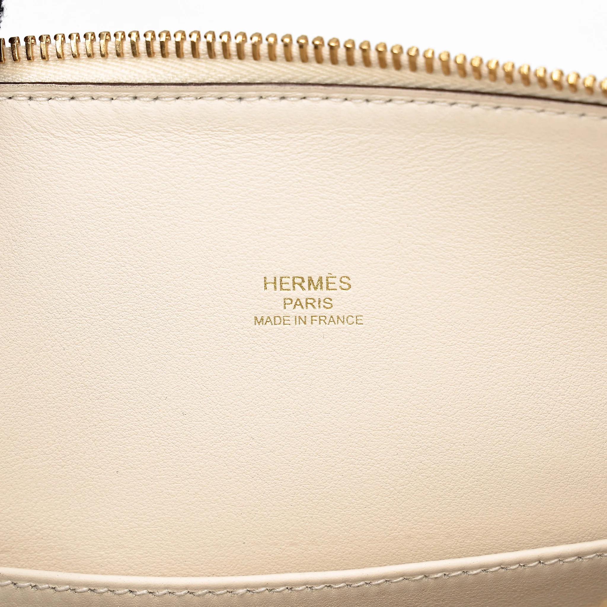 SA超美品 HERMÈS 愛馬仕 Bolide 25 I2 奶油白 Nata Epsom牛皮 金扣 B刻 2023年 - 21