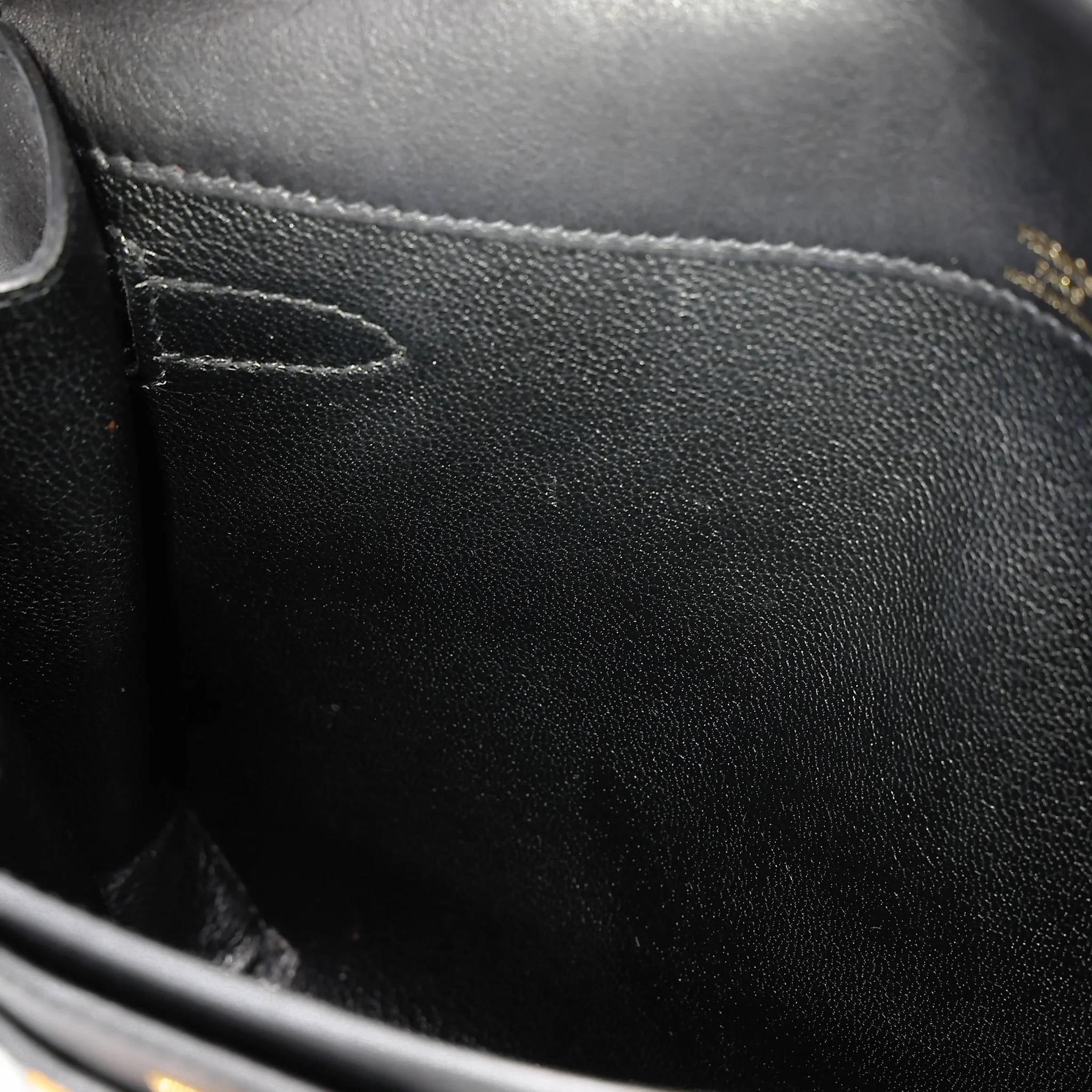 中古AB HERMÈS 愛馬仕 Kelly depeches 25 公文包 89 黑色 Noir (Black) Evergrain皮 金扣 Y刻 2020年 - 34
