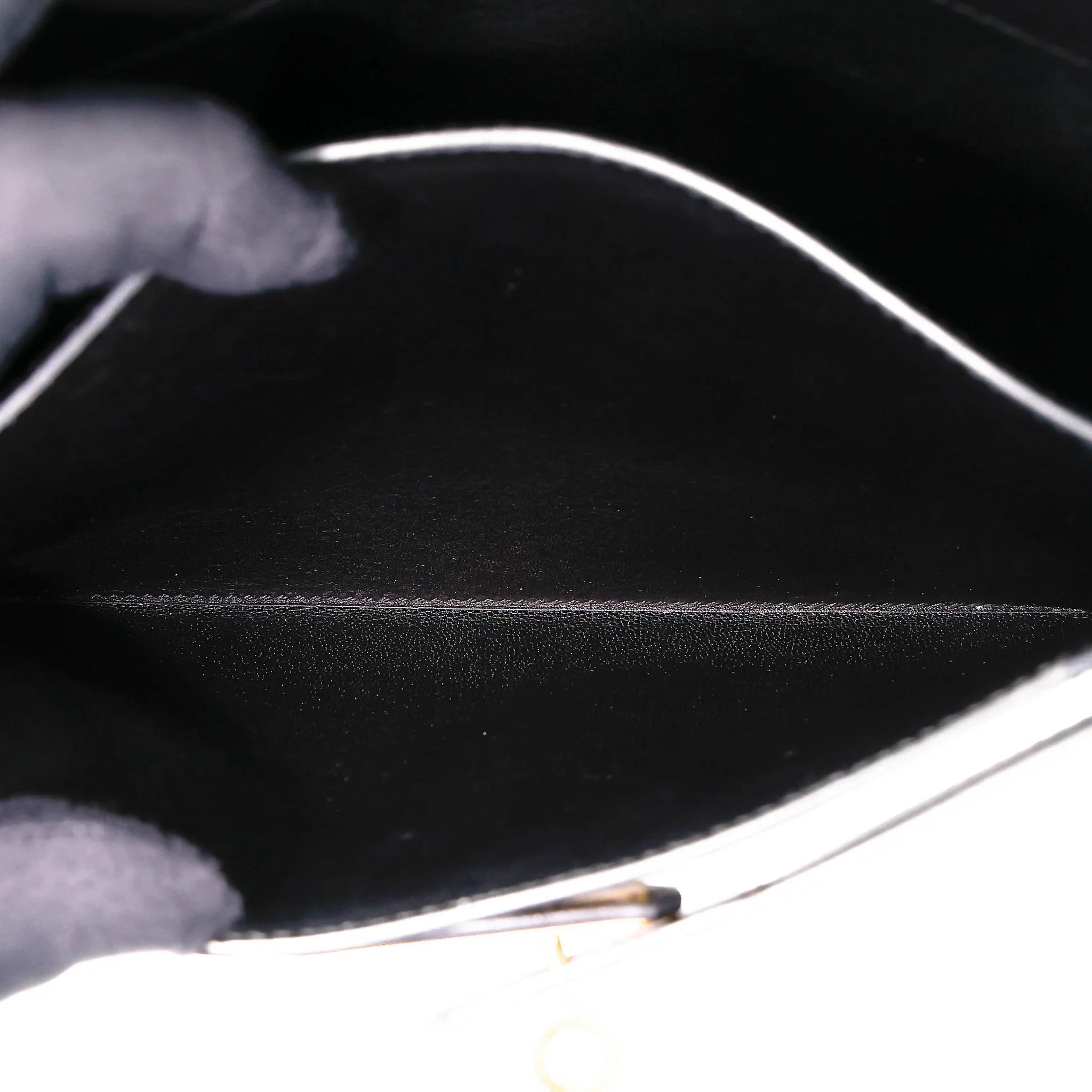 中古AB HERMÈS 愛馬仕 Kelly depeches 25 公文包 89 黑色 Noir (Black) Evergrain皮 金扣 Y刻 2020年 - 44