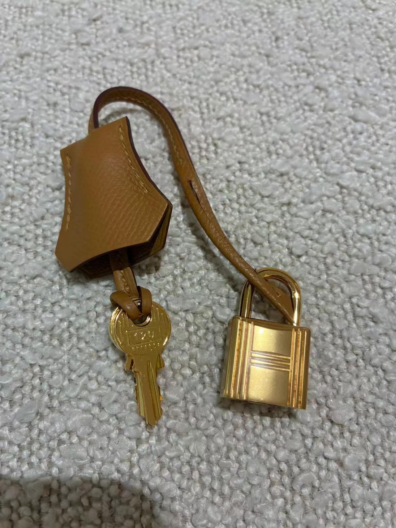 SA超美品 HERMÈS 爱马仕 Kelly 25 外缝 2S 芝麻色 Sesame Epsom牛皮 金扣 B刻 2023年 - 31