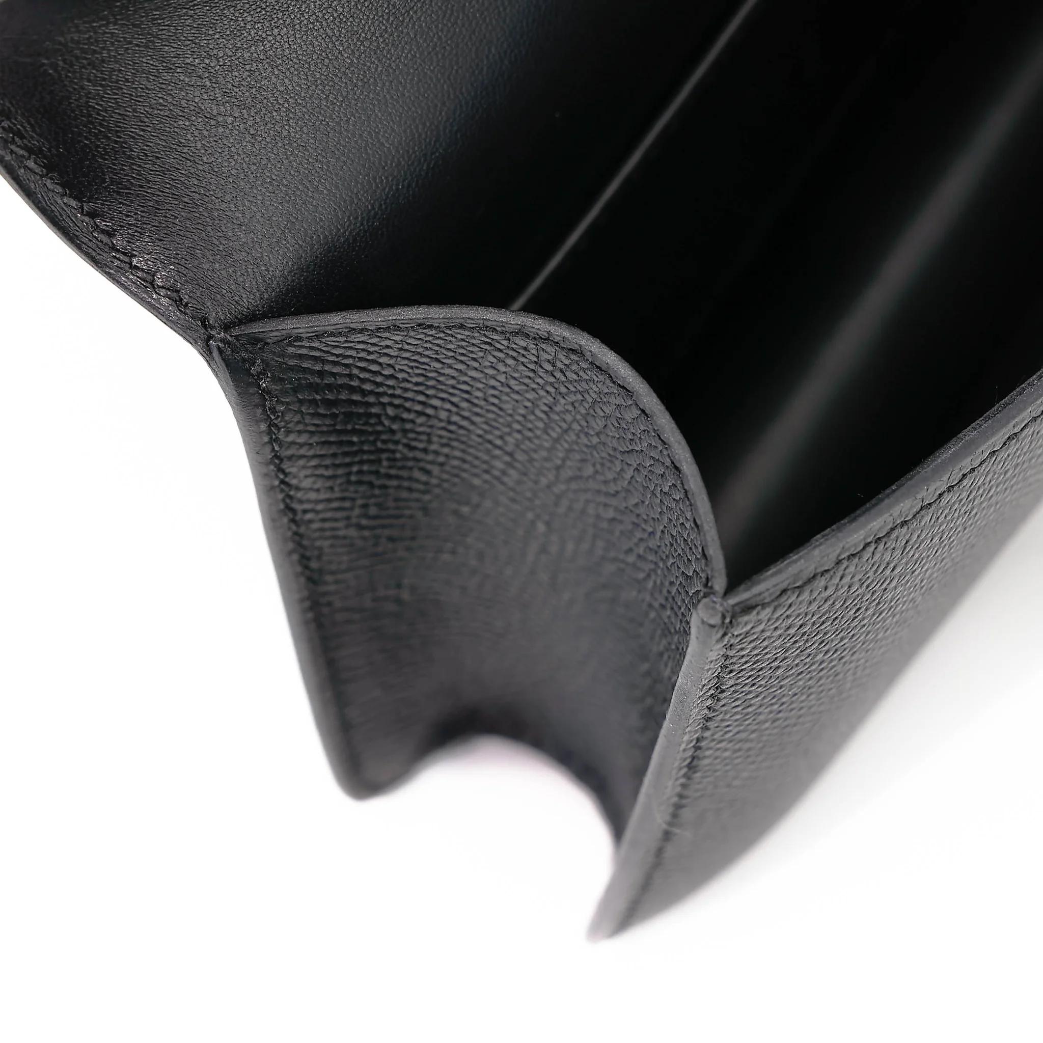 未使用保存品 HERMÈS 愛馬仕 Constance 康康 Elan 89 黑色 Noir (Black) Epsom牛皮 銀扣 W刻 2024年 - 15