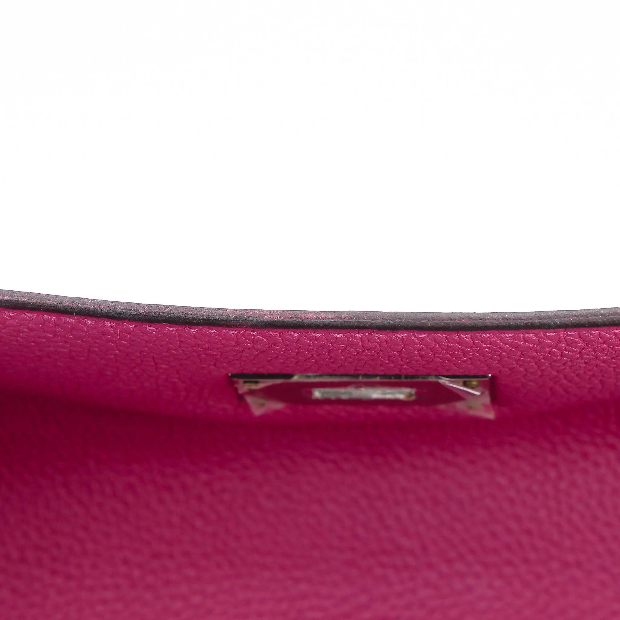 A美品 HERMÈS 愛馬仕 Kelly 40 K5 托斯卡紫 Tosca Togo小牛皮 銀扣 □P刻 2012年 - 22