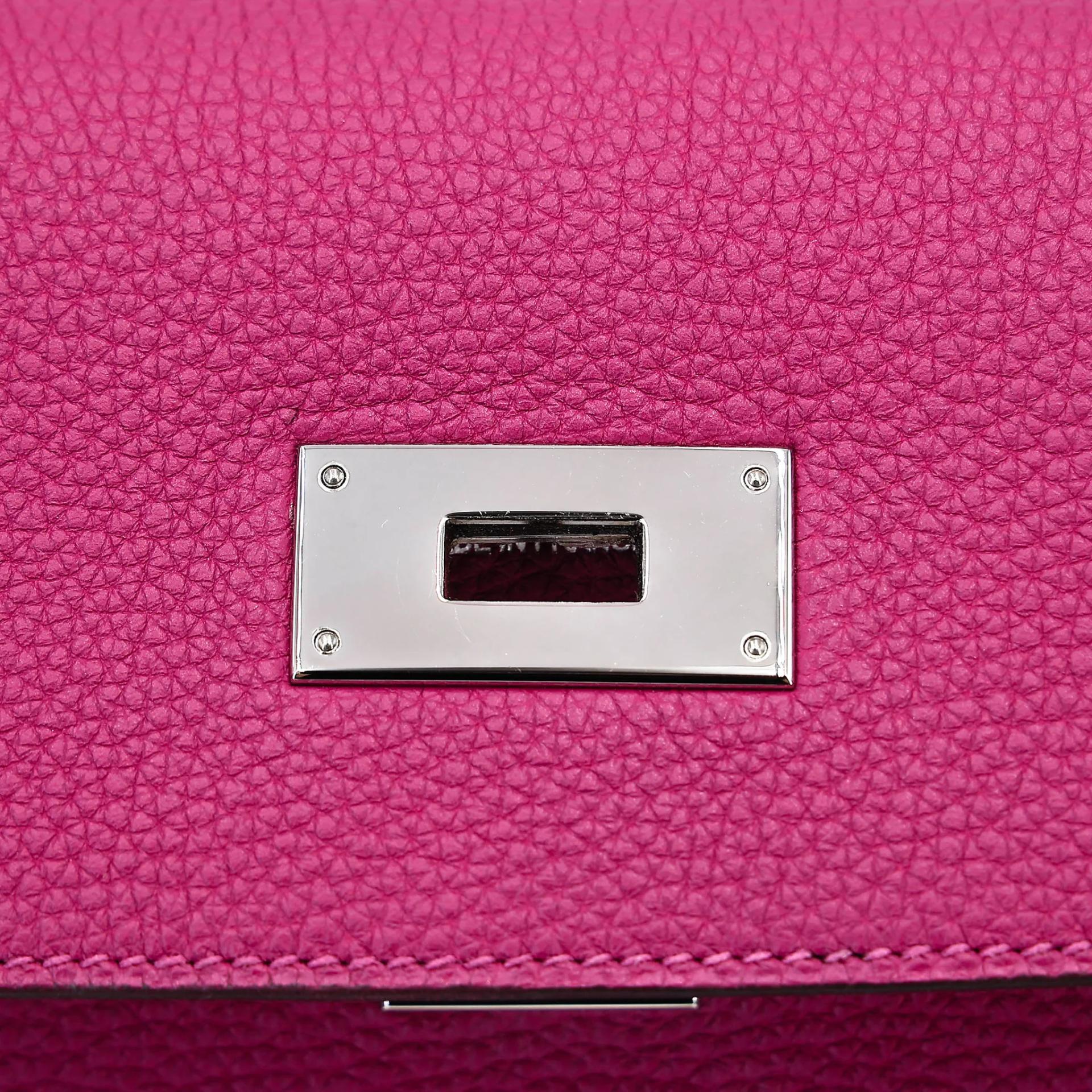 ランク A HERMÈS エルメス ケリー40 トスカ (K5) トゴ シルバー金具 □P刻印 (2012) - 19