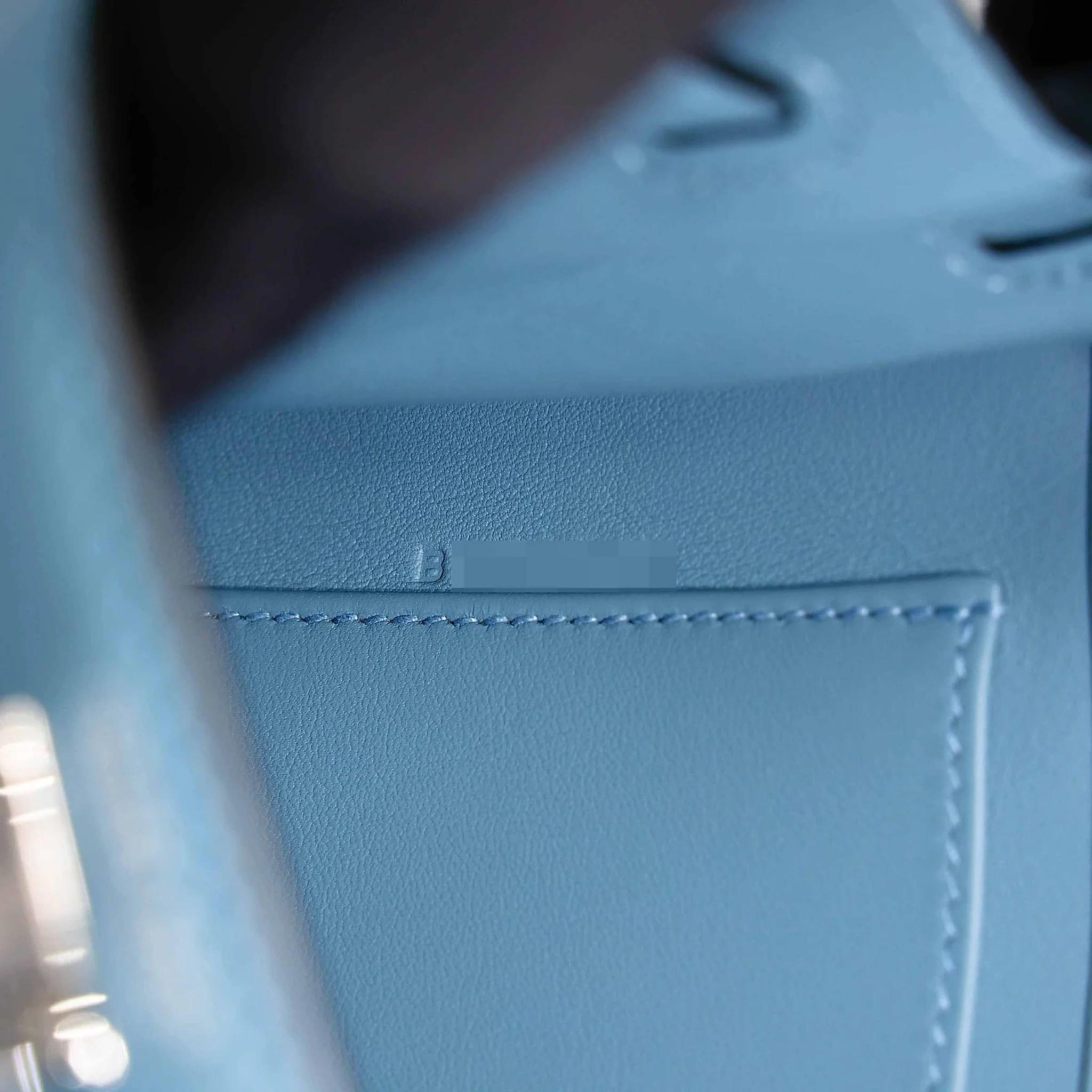 Unused ( Rank NS ) HERMÈS Limited Edition Kelly Danse Anate New Bleu Jean (D2) Swift Palladium hardware B (2023) - 18