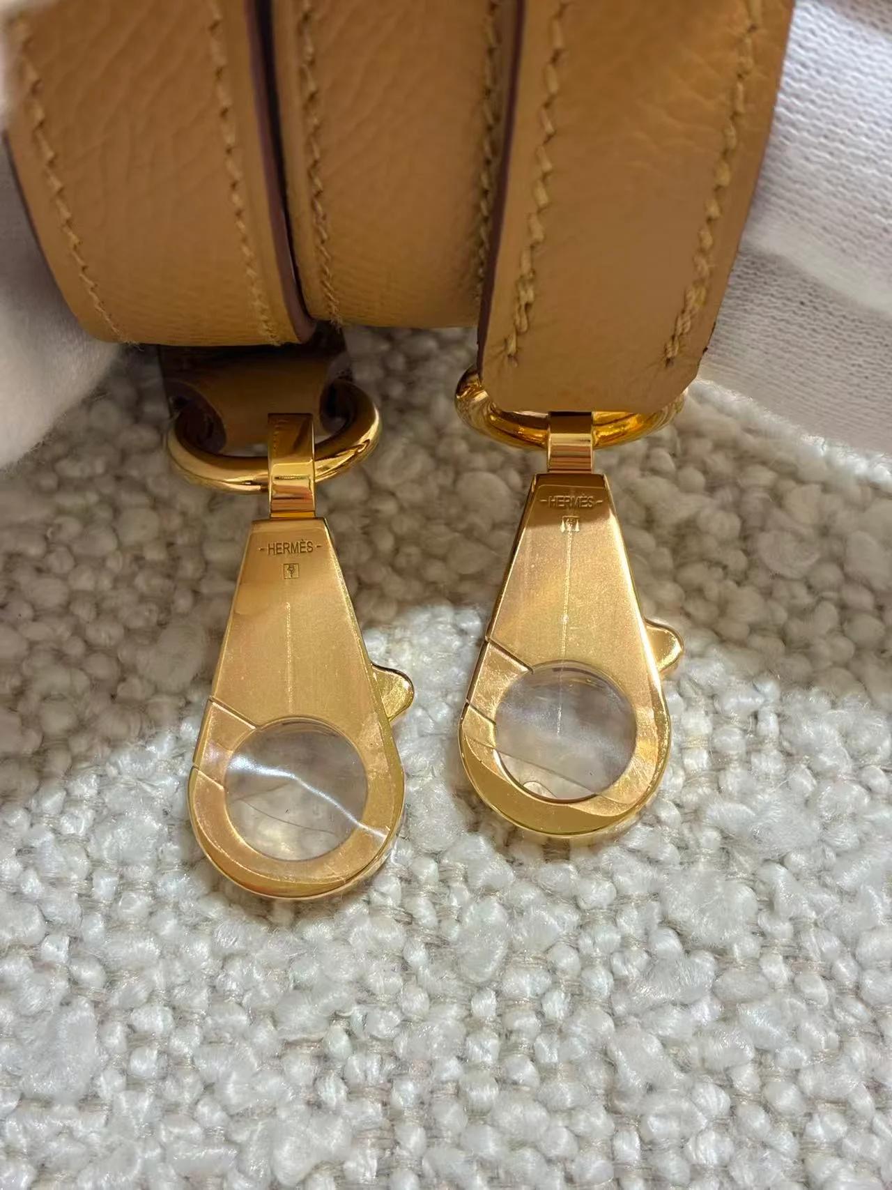 SA超美品 HERMÈS 爱马仕 Kelly 25 外缝 2S 芝麻色 Sesame Epsom牛皮 金扣 B刻 2023年 - 33