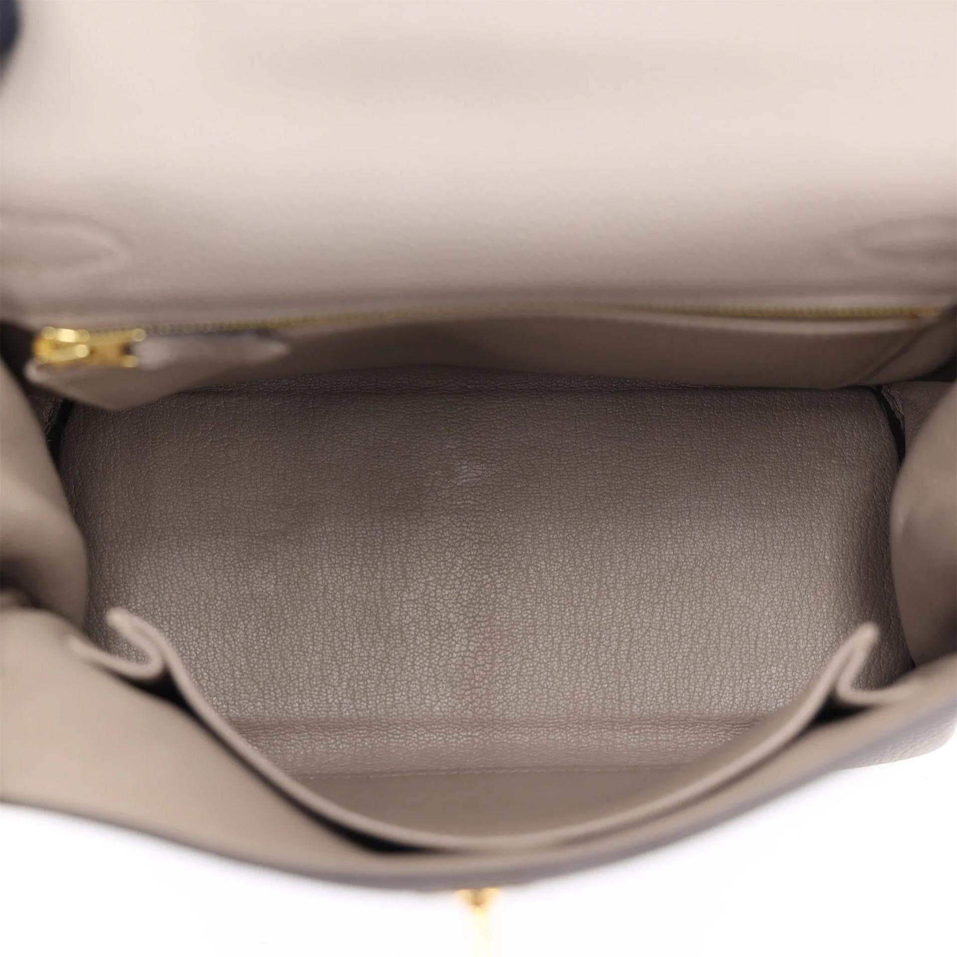 ランク SA HERMÈS エルメス ケリー25 グリアスファルト (M8) トゴ ゴールド金具 A刻印 (2017) - 13