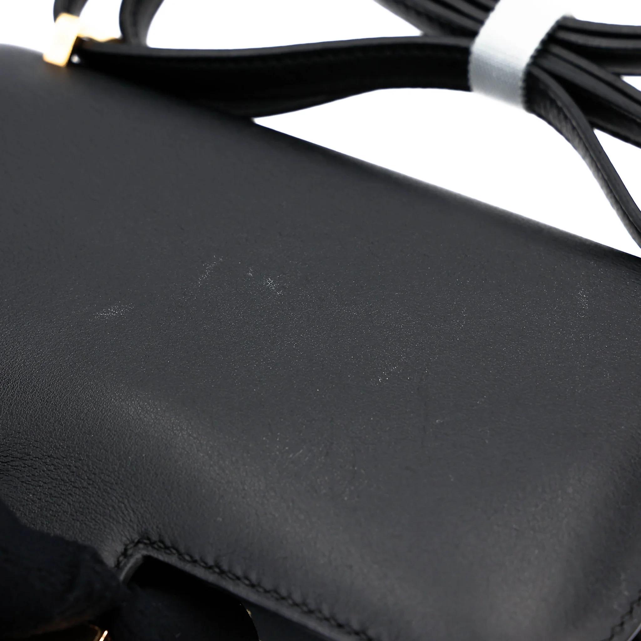 A美品 HERMÈS 愛馬仕 Constance 康康 Mini 19 89 黑色 Noir (Black) Swift牛皮 金扣 A刻 2017年 - 27