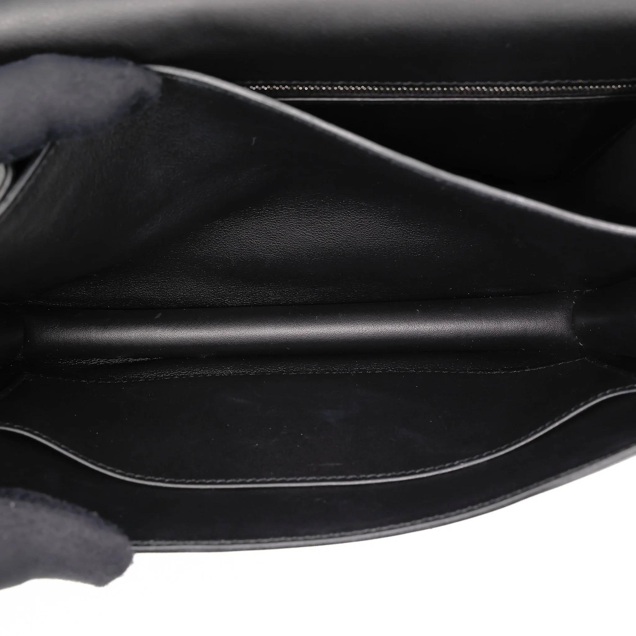 A美品 HERMÈS 愛馬仕 Constance 康康 24 89 黑色 Noir (Black) Toile H 帆布 Swift牛皮 銀扣 D刻 2019年 - 36
