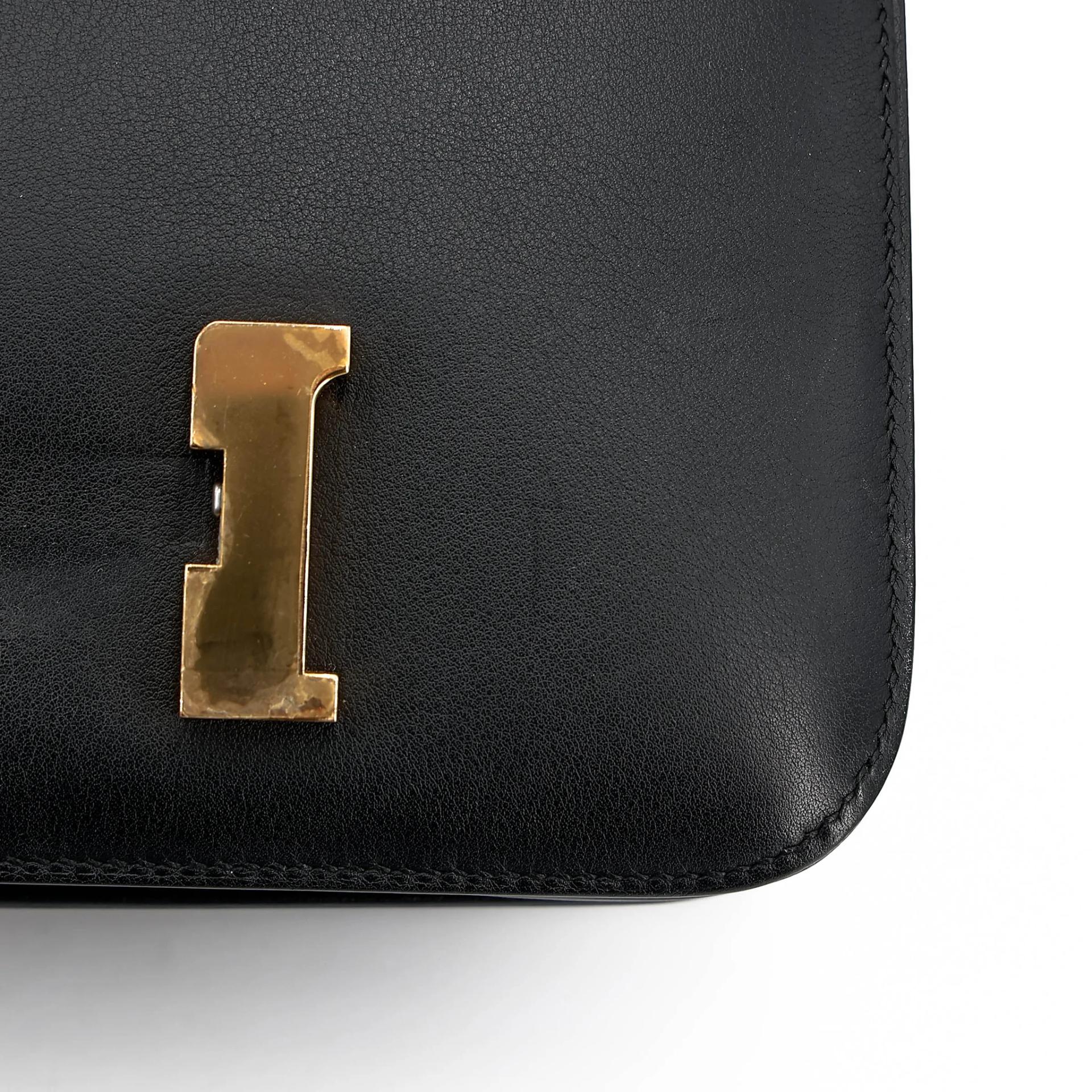ランク A HERMÈS エルメス コンスタンス3 ミニ ブラック (89) スイフト ゴールド金具 A刻印 (2017) - 13