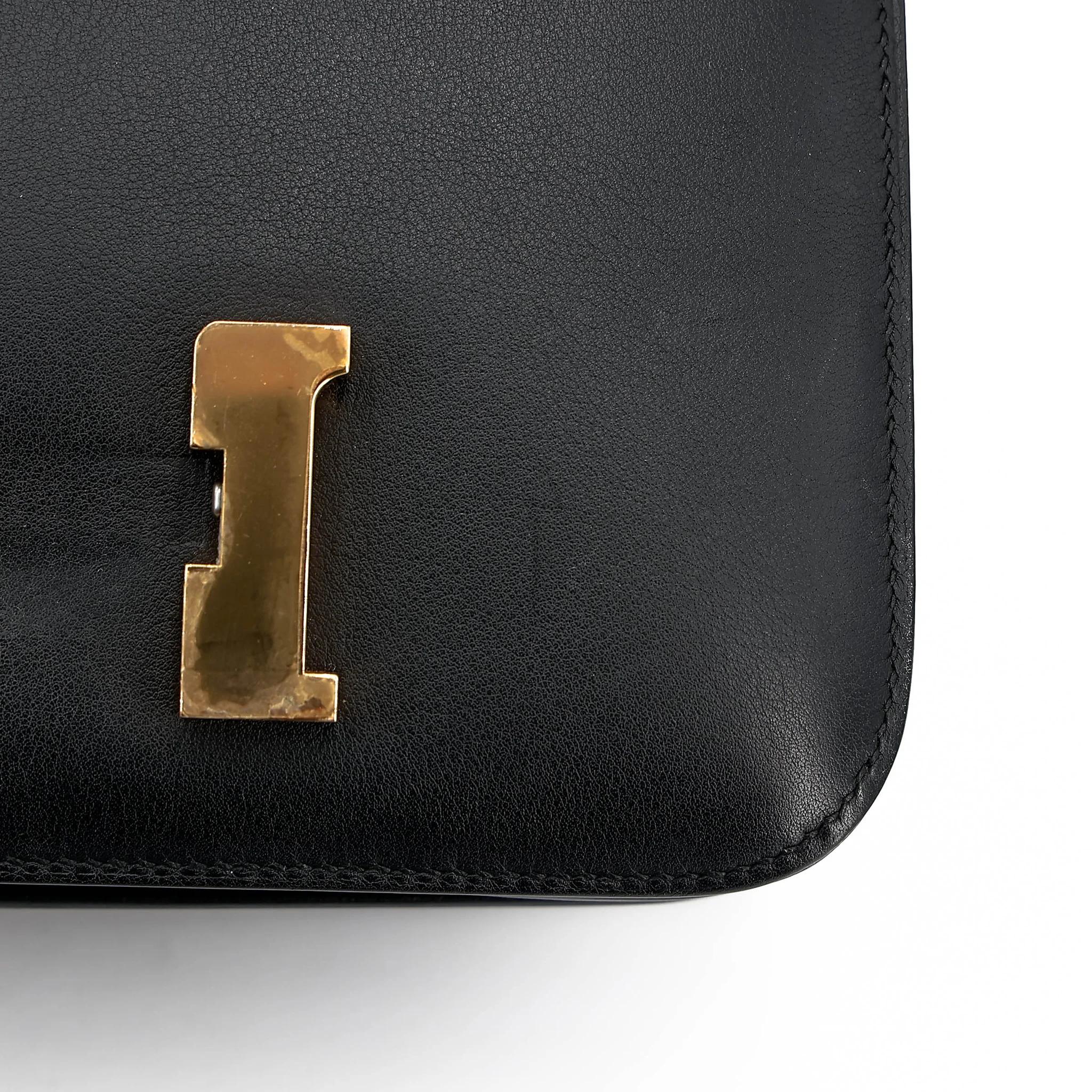 A美品 HERMÈS 愛馬仕 Constance 康康 Mini 19 89 黑色 Noir (Black) Swift牛皮 金扣 A刻 2017年 - 13