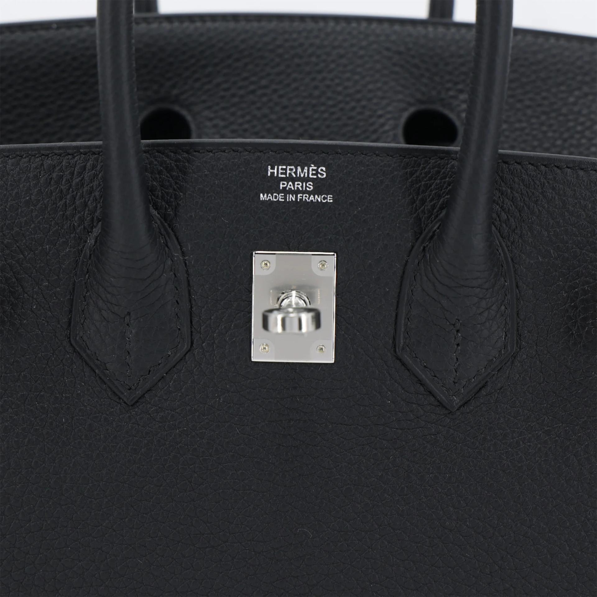 全新 HERMÈS 爱马仕 Birkin 25 89 黑色 Noir (Black) Togo小牛皮 银扣 G刻 2026年 - 10