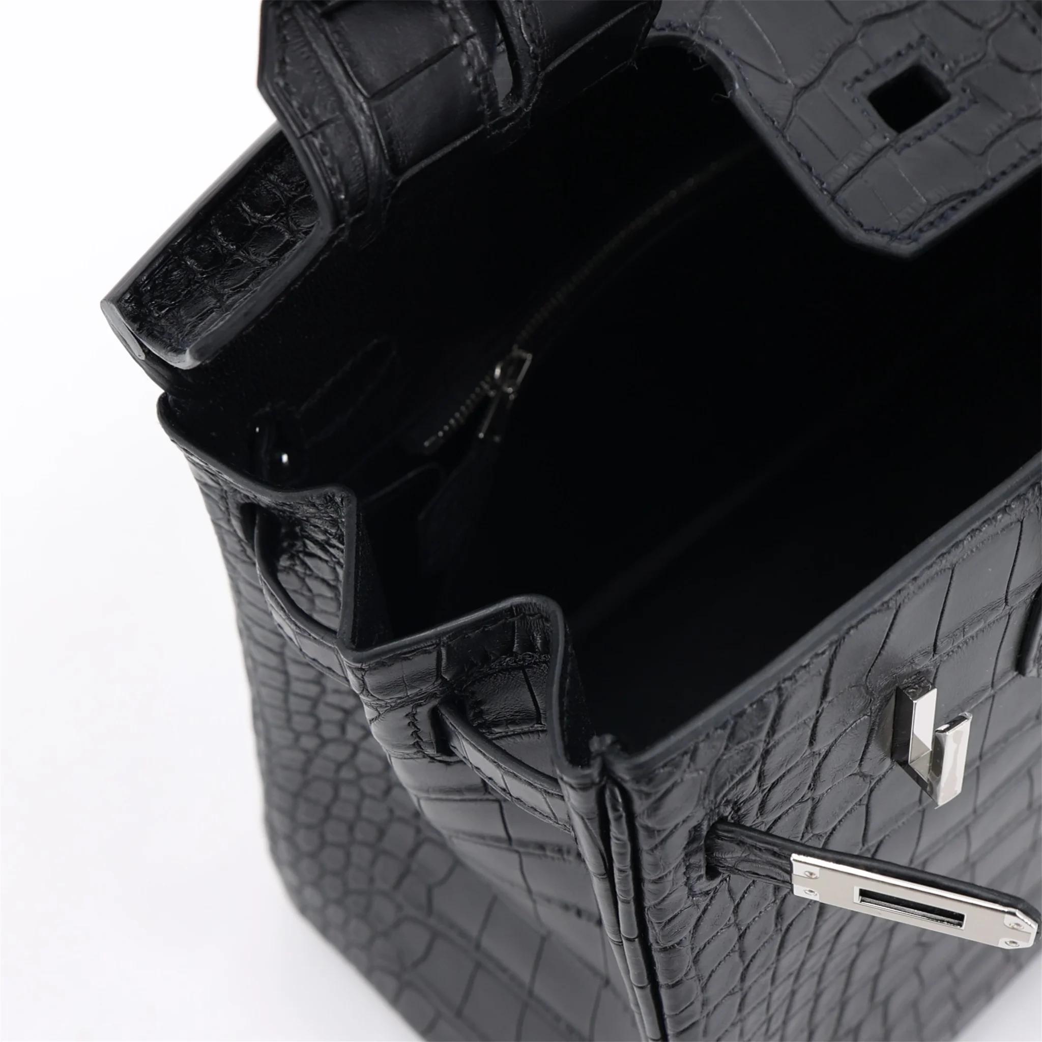 全新 HERMÈS 愛馬仕 Birkin 25 89 黑色 Noir (Black) □ 短吻鱷 霧面 銀扣 G刻 2026年 - 12