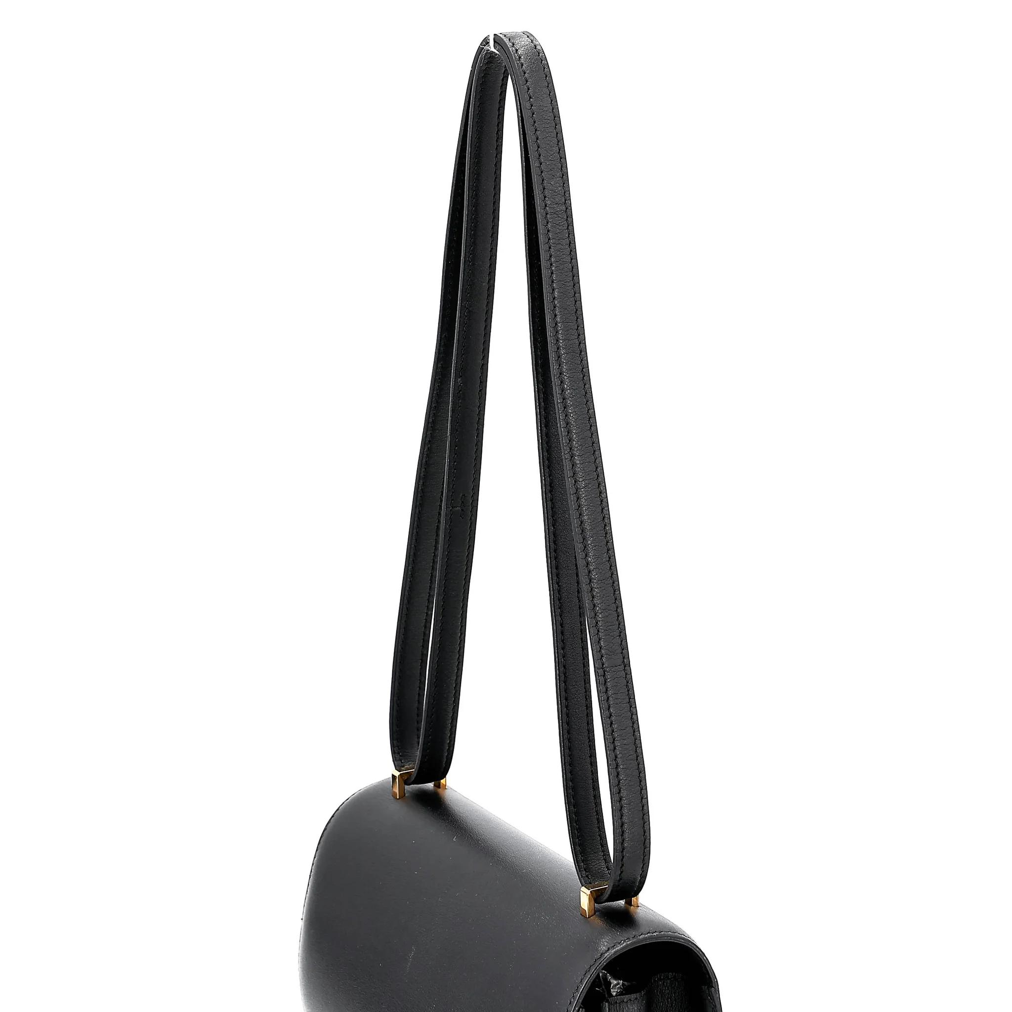 A美品 HERMÈS 愛馬仕 Constance 康康 Mini 19 89 黑色 Noir (Black) Swift牛皮 金扣 A刻 2017年 - 3