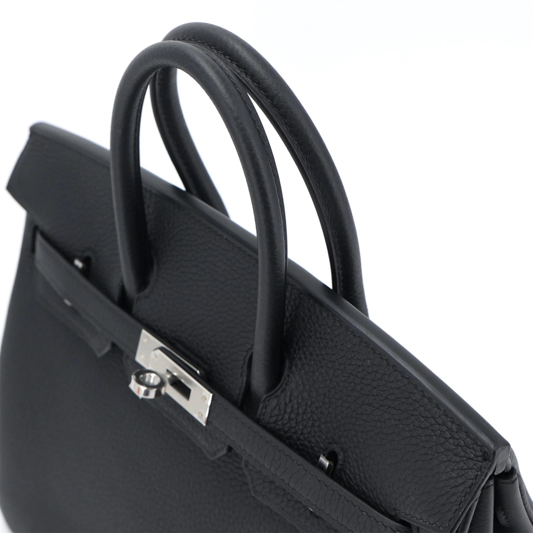 全新 HERMÈS 愛馬仕 Birkin 25 89 黑色 Noir (Black) Togo小牛皮 銀扣 G刻 2026年 - 3