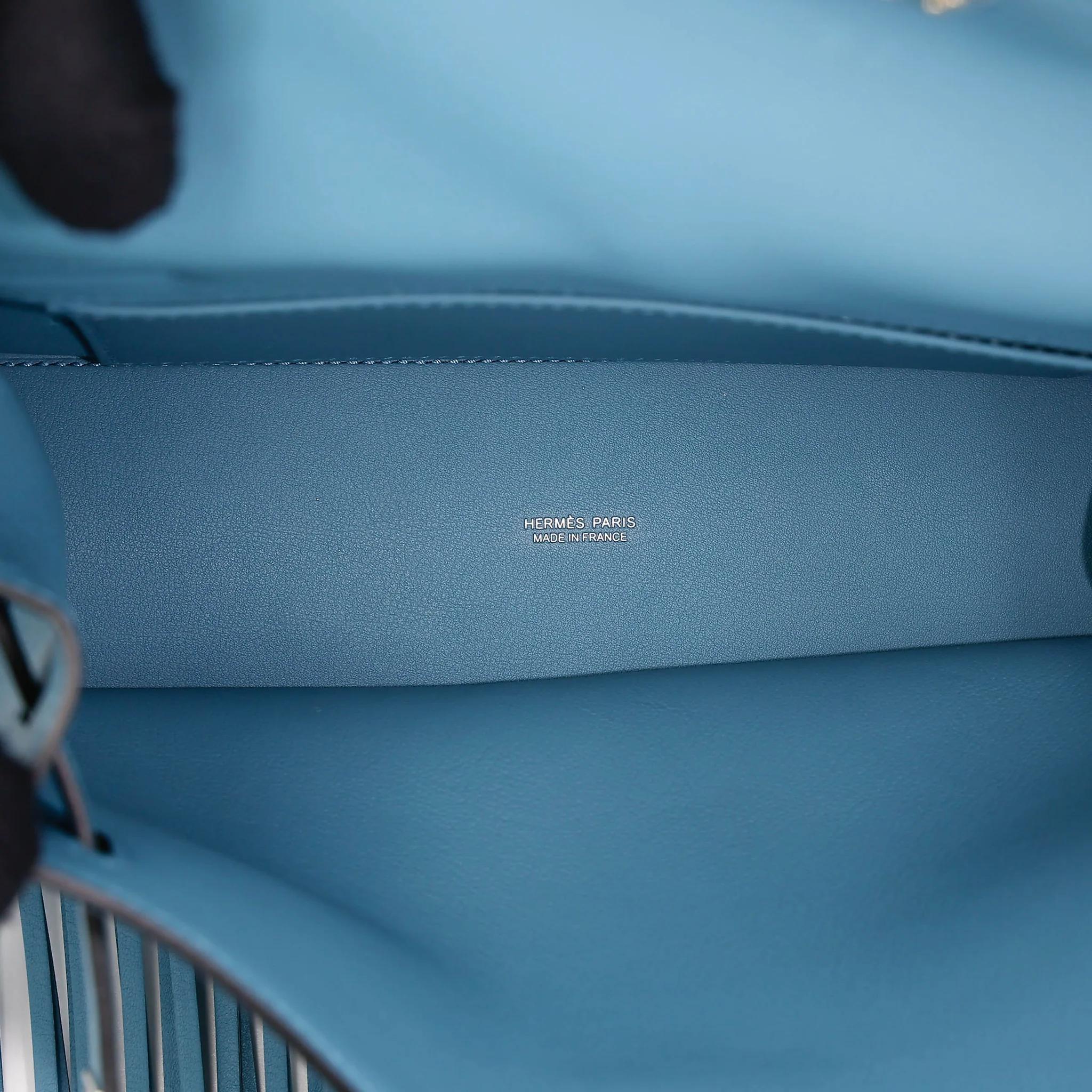 Unused ( Rank NS ) HERMÈS Limited Edition Kelly Danse Anate New Bleu Jean (D2) Swift Palladium hardware B (2023) - 21