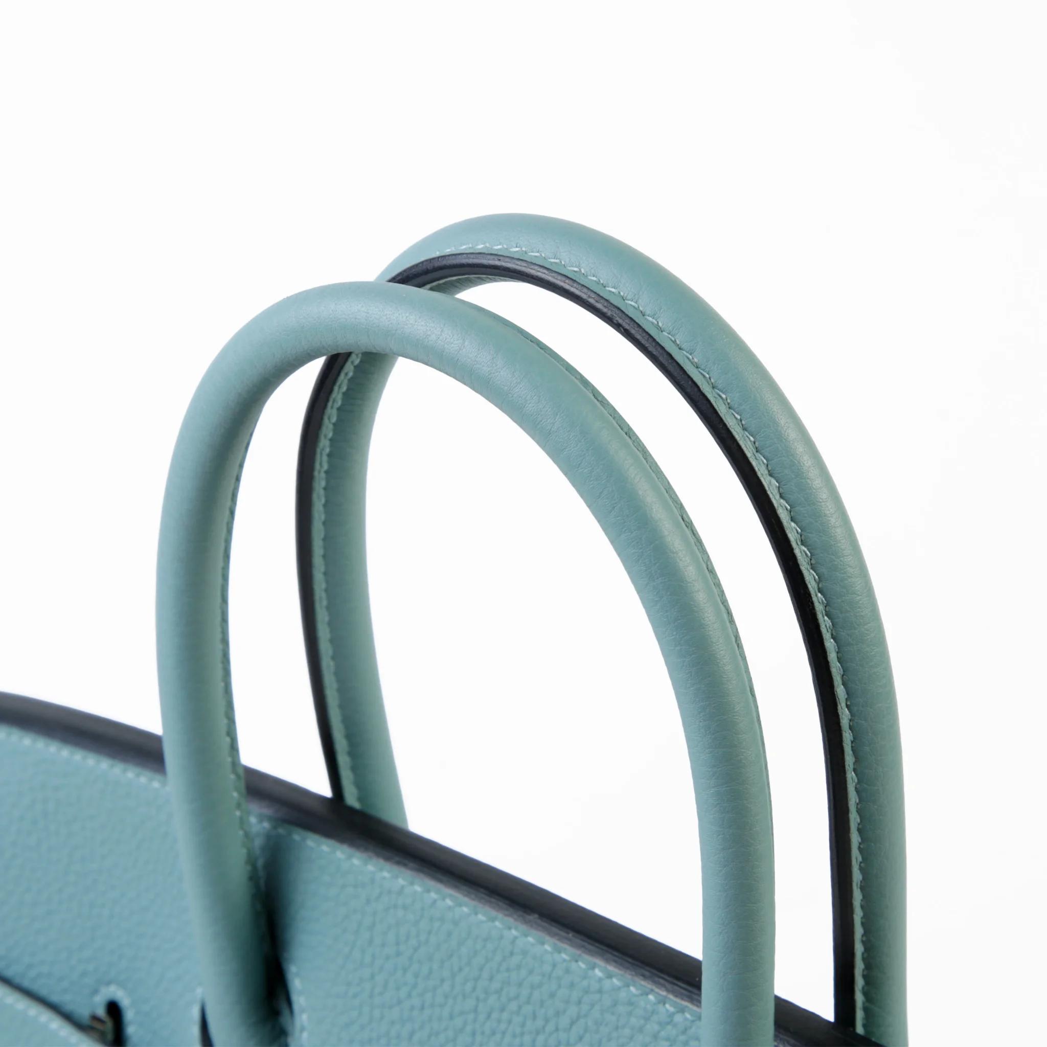 Very Good ( Rank A) HERMÈS Birkin 30 Ciel (7G) Togo Palladium hardware Y (2020) - 3