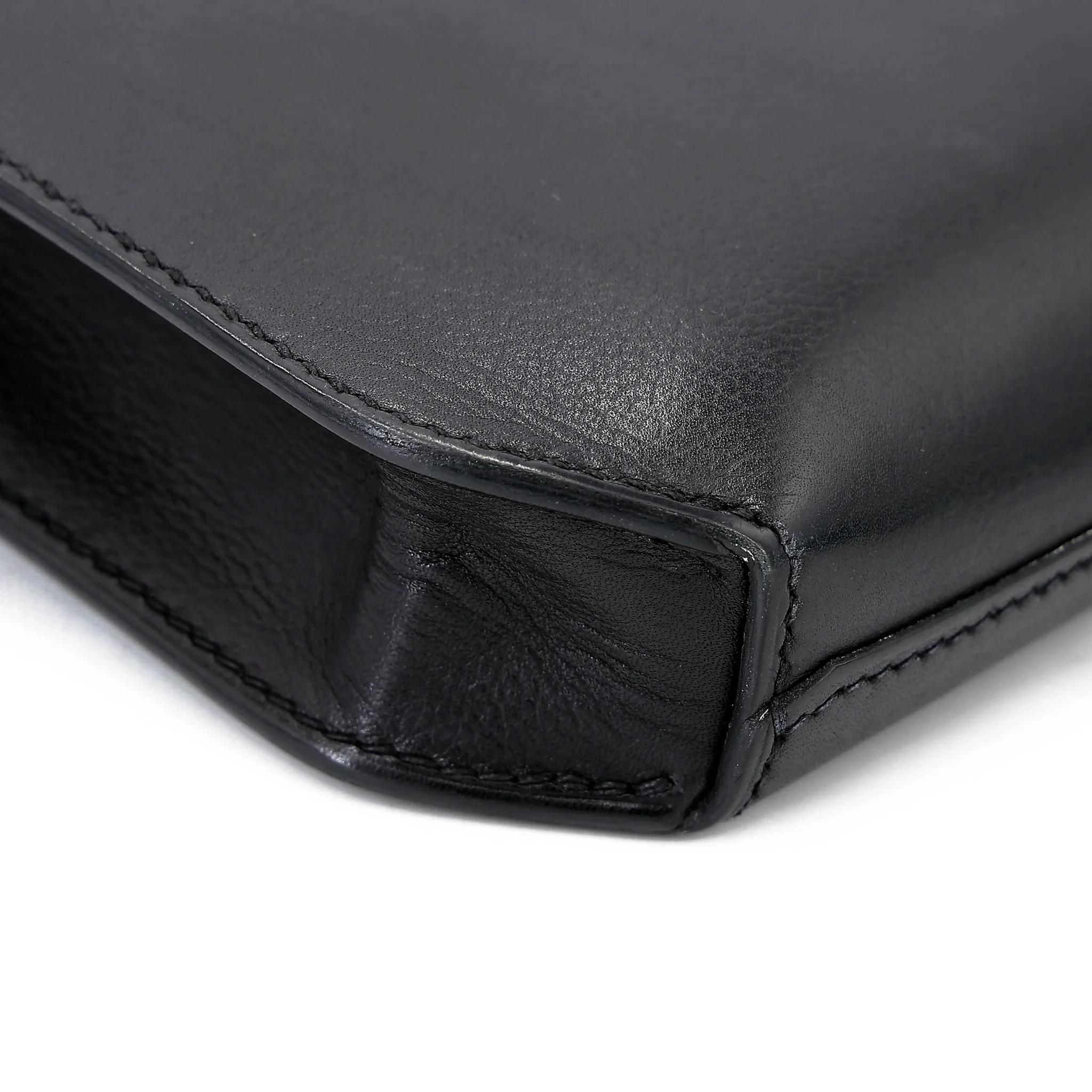 中古AB HERMÈS 愛馬仕 Kelly depeches 25 公文包 89 黑色 Noir (Black) Evergrain皮 金扣 Y刻 2020年 - 20