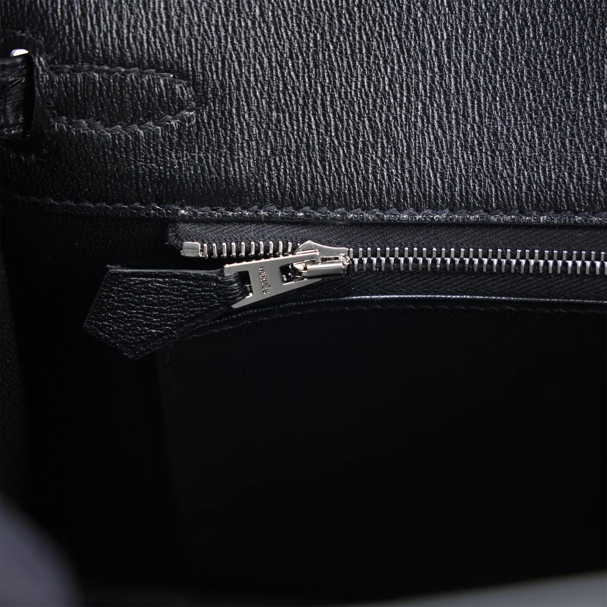 全新 HERMÈS 愛馬仕 Birkin 25 89 黑色 Noir (Black) □ 短吻鱷 霧面 銀扣 G刻 2026年 - 14