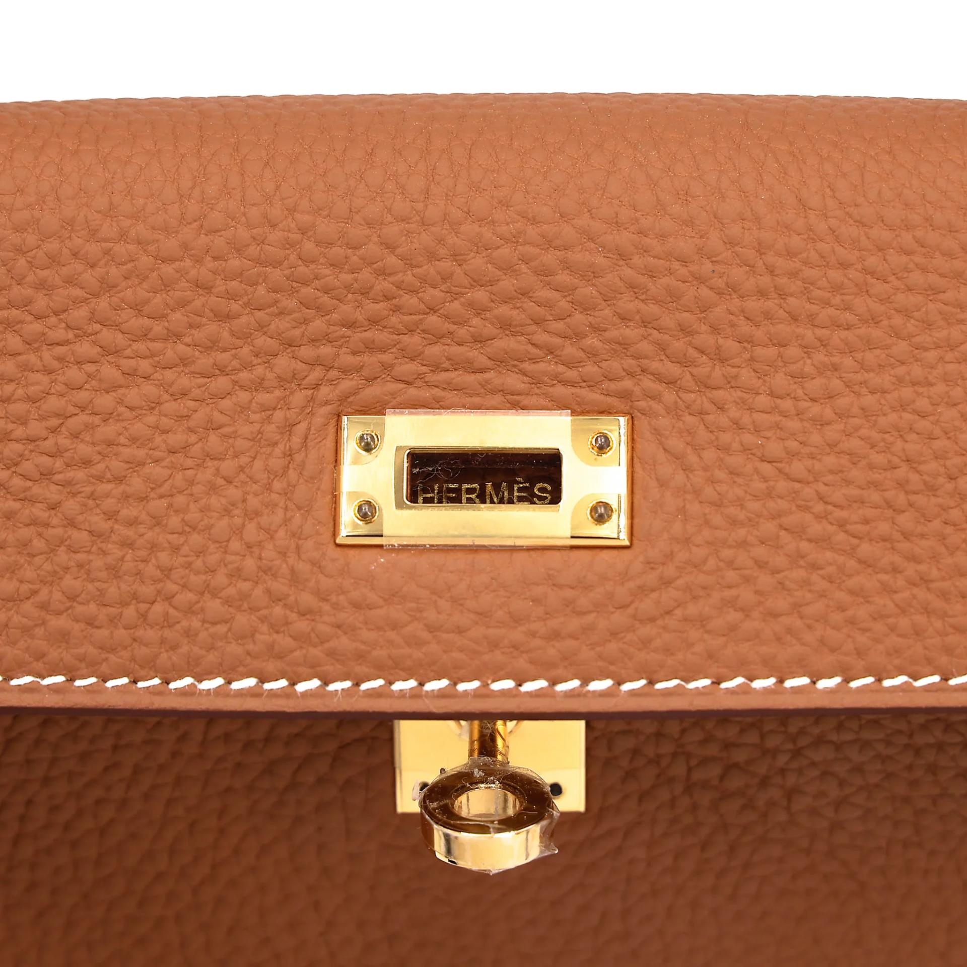 Excellent ( Rank SA ) HERMÈS Kelly 25 Gold (37) Togo Gold hardware W (2024) - 11