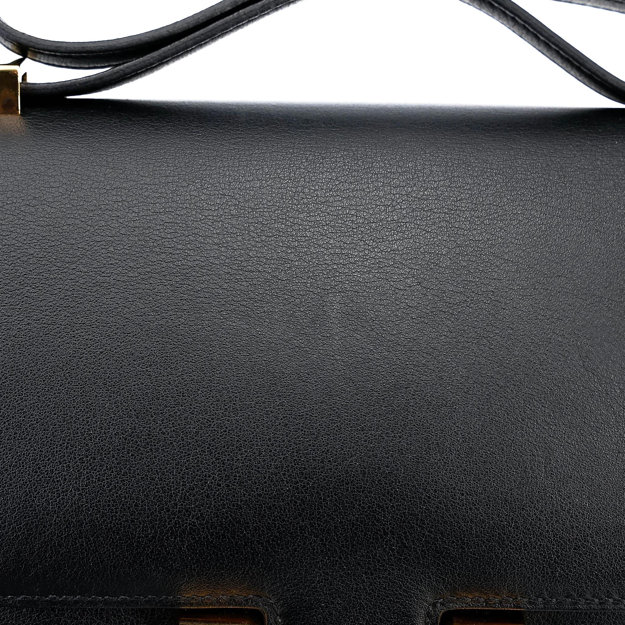 A美品 HERMÈS 愛馬仕 Constance 康康 Mini 19 89 黑色 Noir (Black) Swift牛皮 金扣 A刻 2017年 - 10