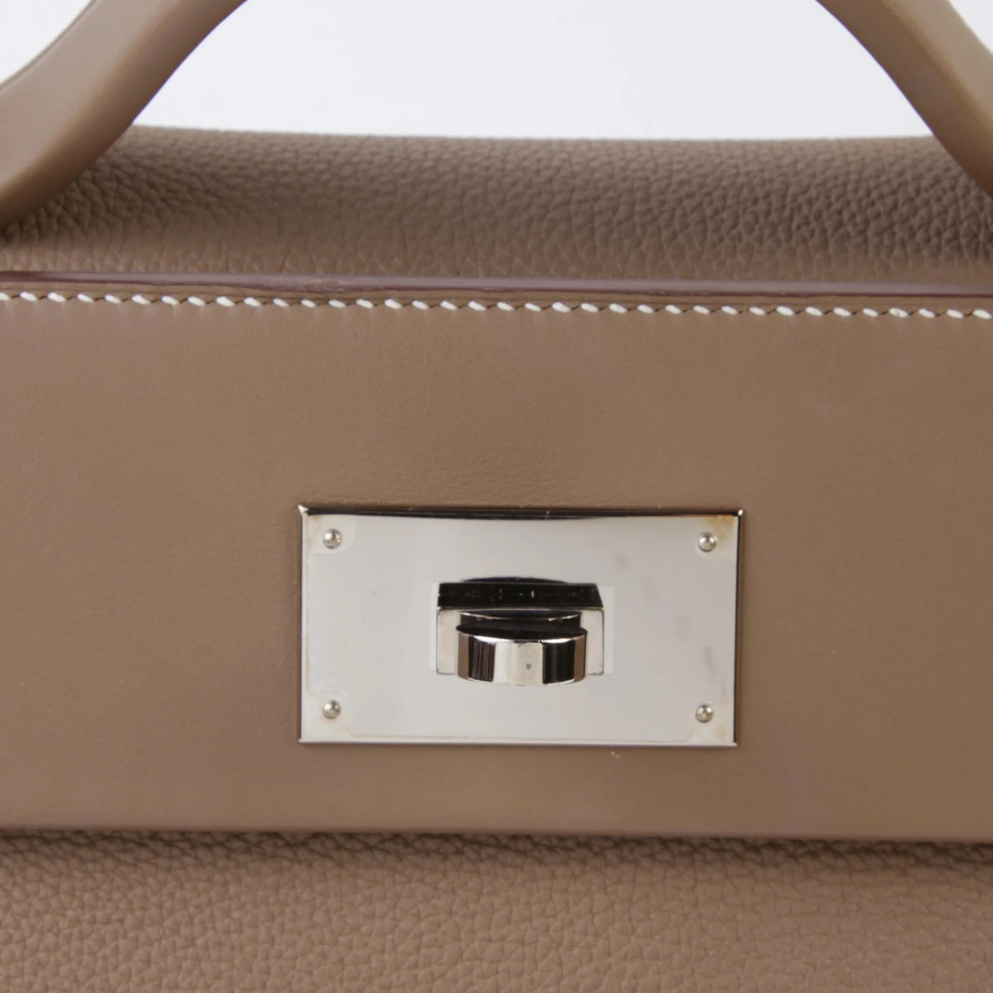 Very Good ( Rank A) HERMÈS 24/24 - 29 Etoupe (18) Swift Togo Palladium hardware Z (2021) - 9