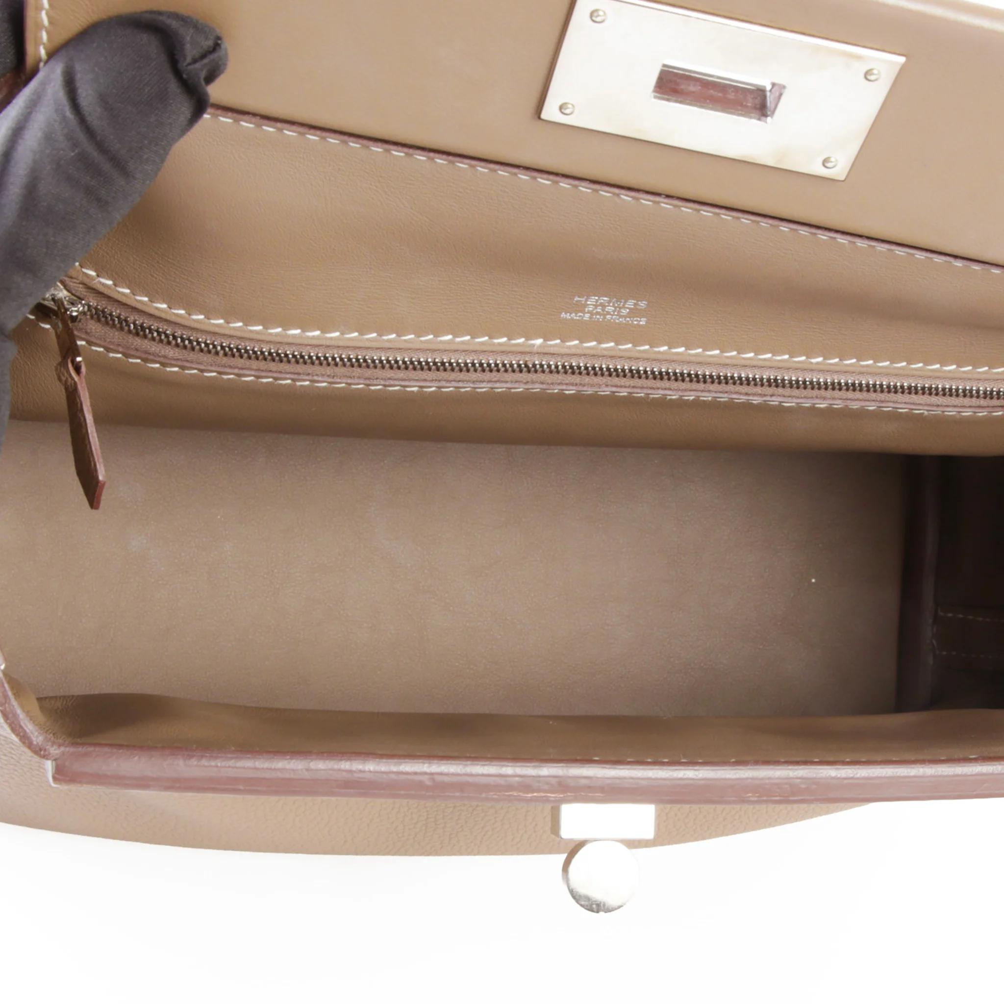 Very Good ( Rank A) HERMÈS 24/24 - 29 Etoupe (18) Swift Togo Palladium hardware Z (2021) - 11