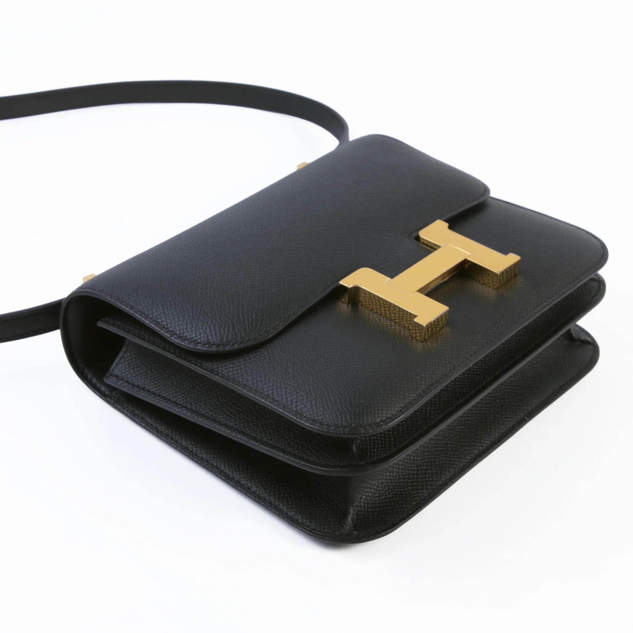 全新 HERMÈS 爱马仕 Constance 康康 Mini 19 89 黑色 Noir (Black) Epsom牛皮 金扣 G刻 2026年 - 4