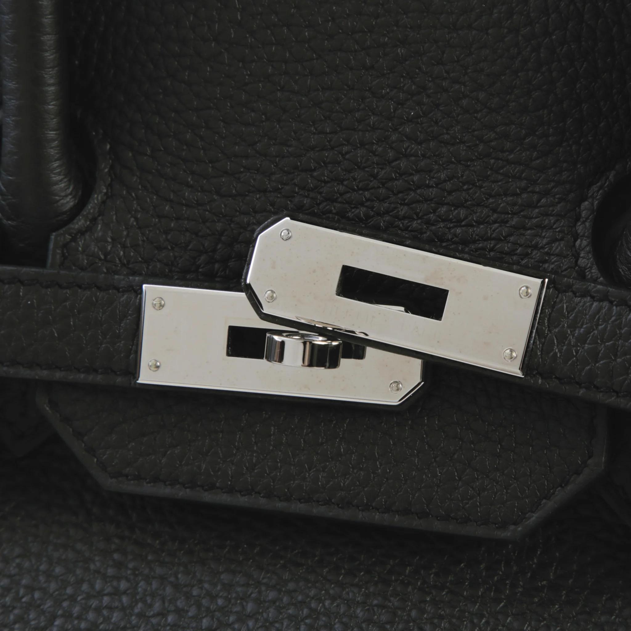 A美品 HERMÈS 愛馬仕 Birkin 35 89 黑色 Noir (Black) Togo小牛皮 銀扣 B刻 2023年 - 8