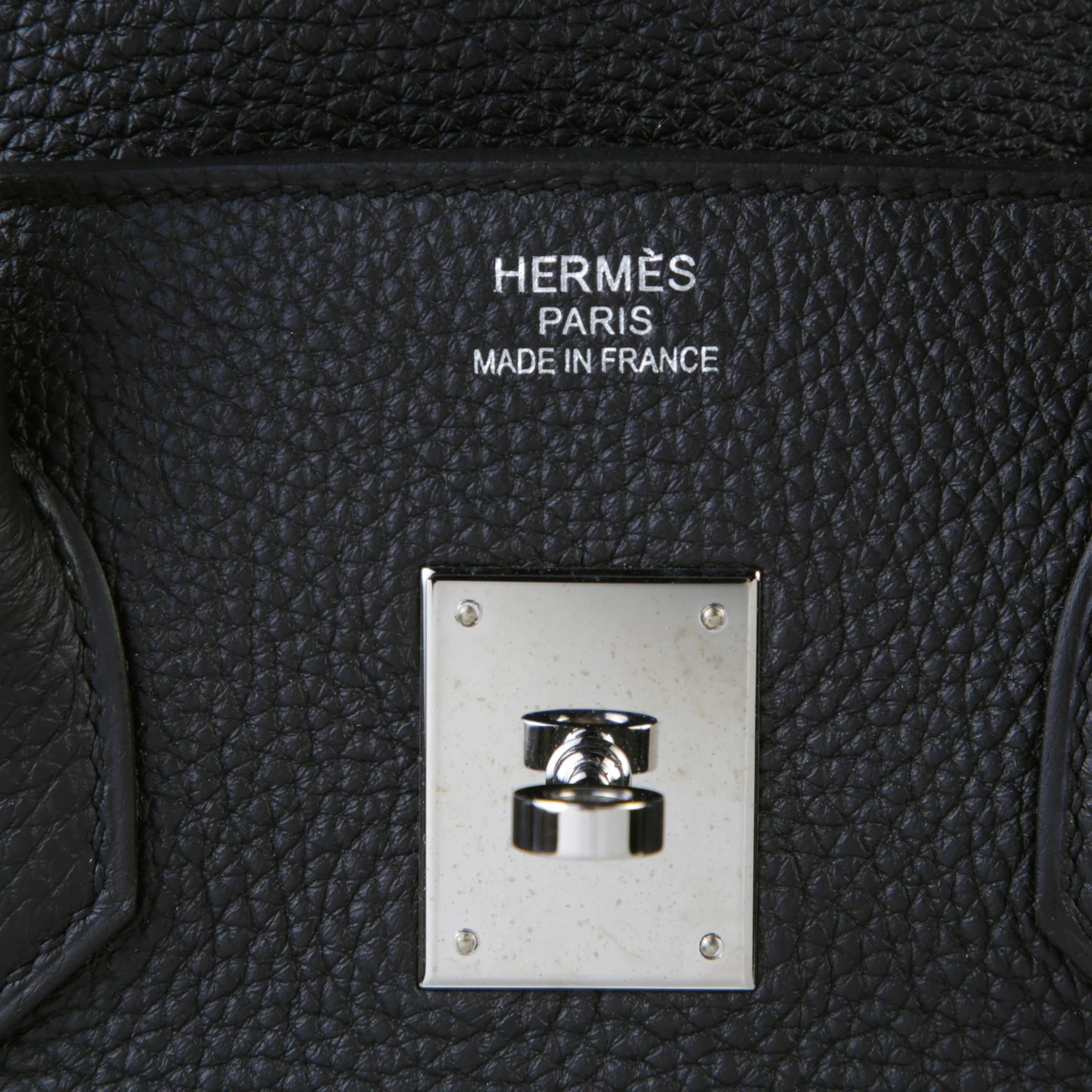 A美品 HERMÈS 愛馬仕 Birkin 35 89 黑色 Noir (Black) Togo小牛皮 銀扣 B刻 2023年 - 9