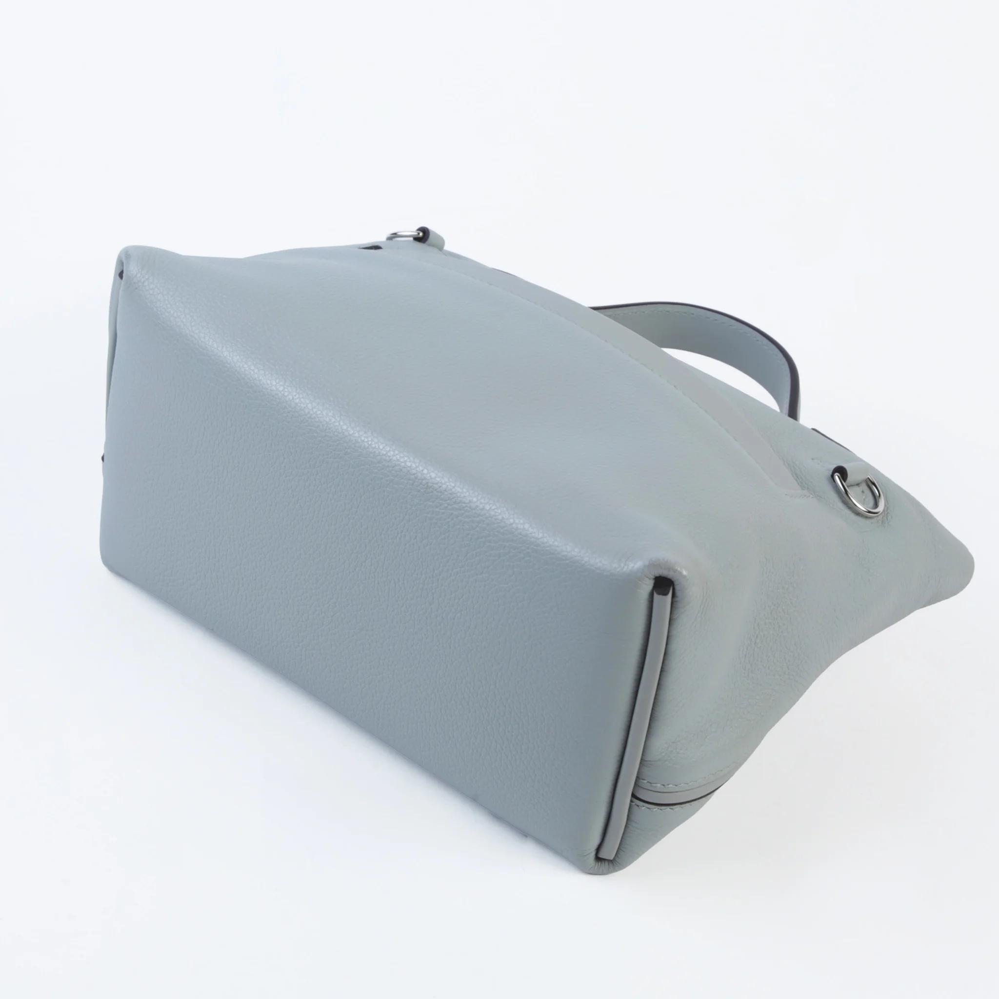 Very Good ( Rank A) HERMÈS 24/24 - 21 mini Bleu Glacier (8U) Evercolor Swift Palladium hardware W (2024) - 7