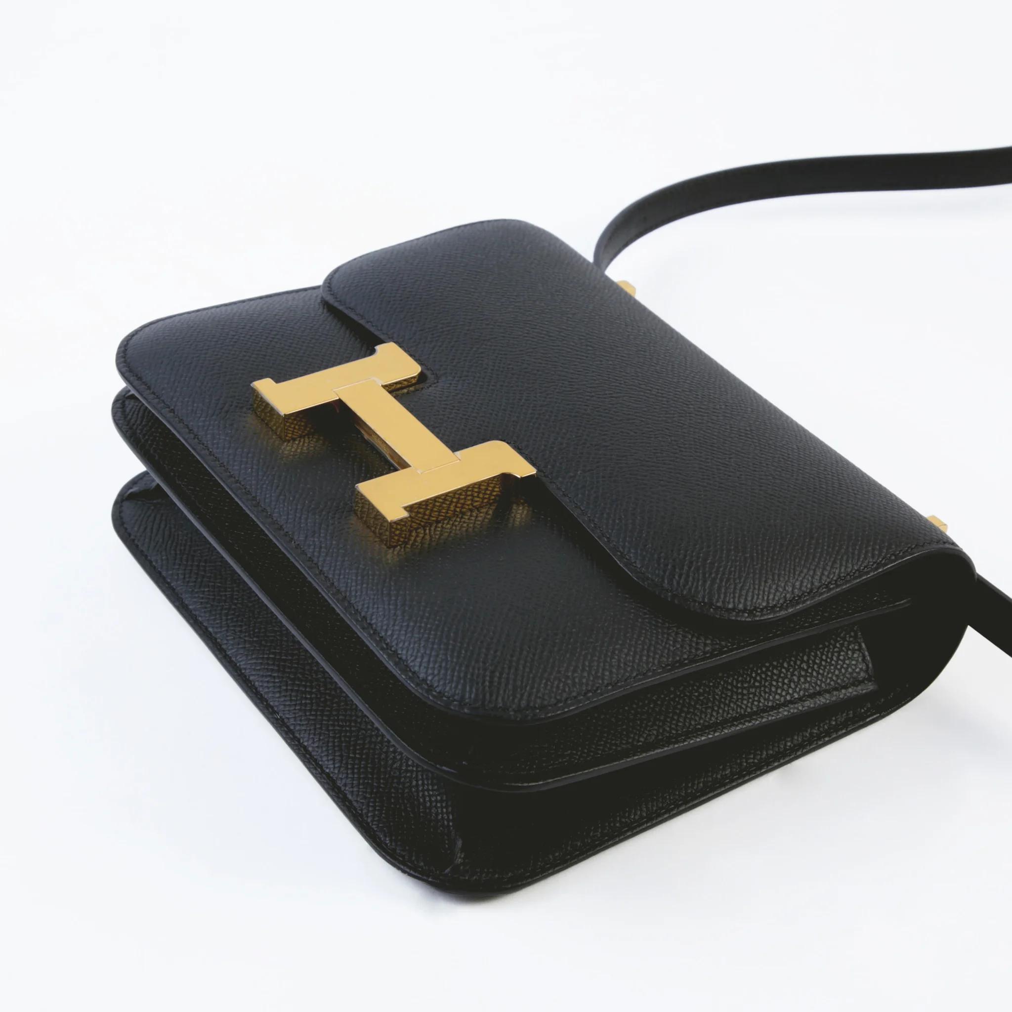 全新 HERMÈS 爱马仕 Constance 康康 Mini 19 89 黑色 Noir (Black) Epsom牛皮 金扣 G刻 2026年 - 5