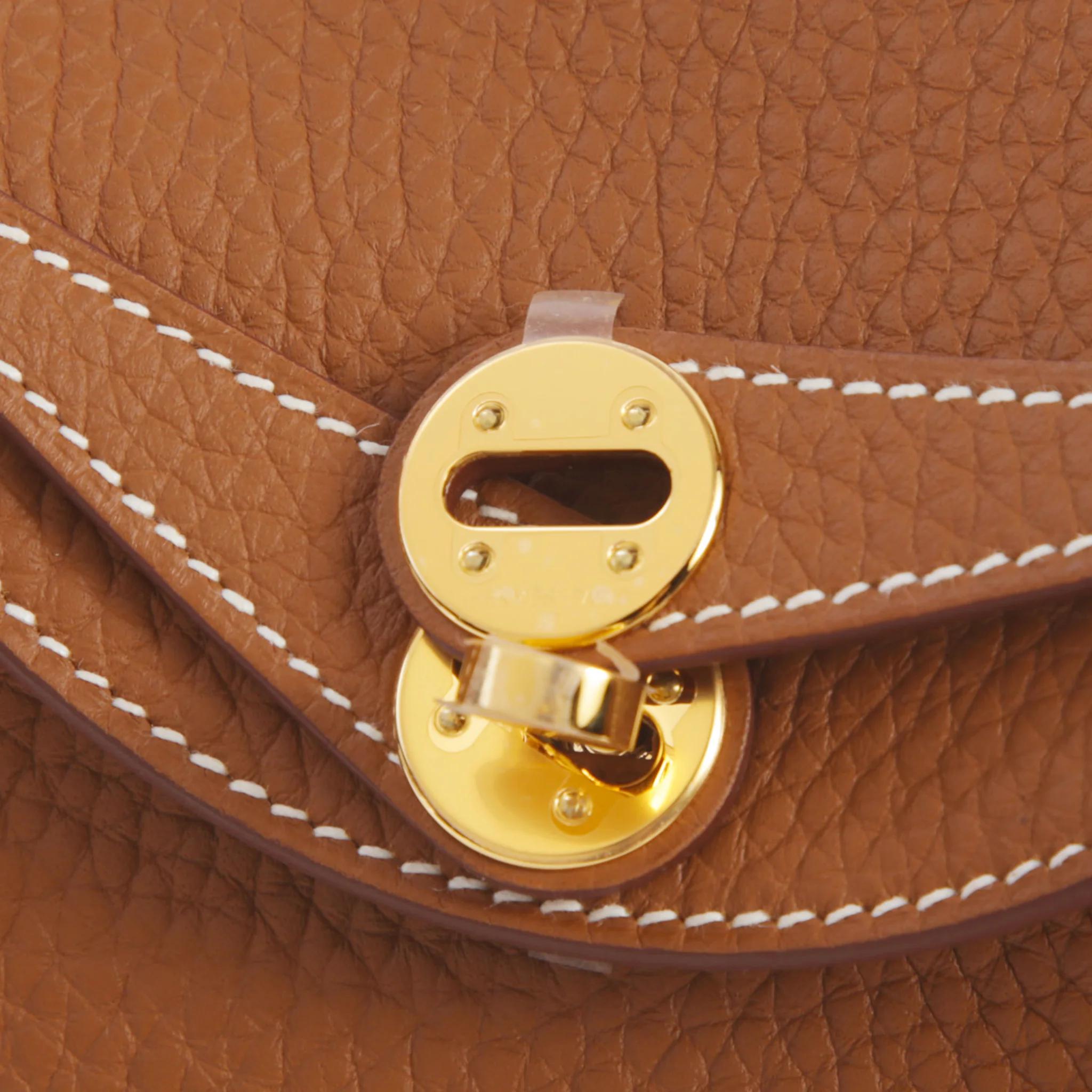ランク N 新品 HERMÈS エルメス ミニリンディ2 ゴールド (37) トリヨン ゴールド金具 K刻印 (2025) - 8