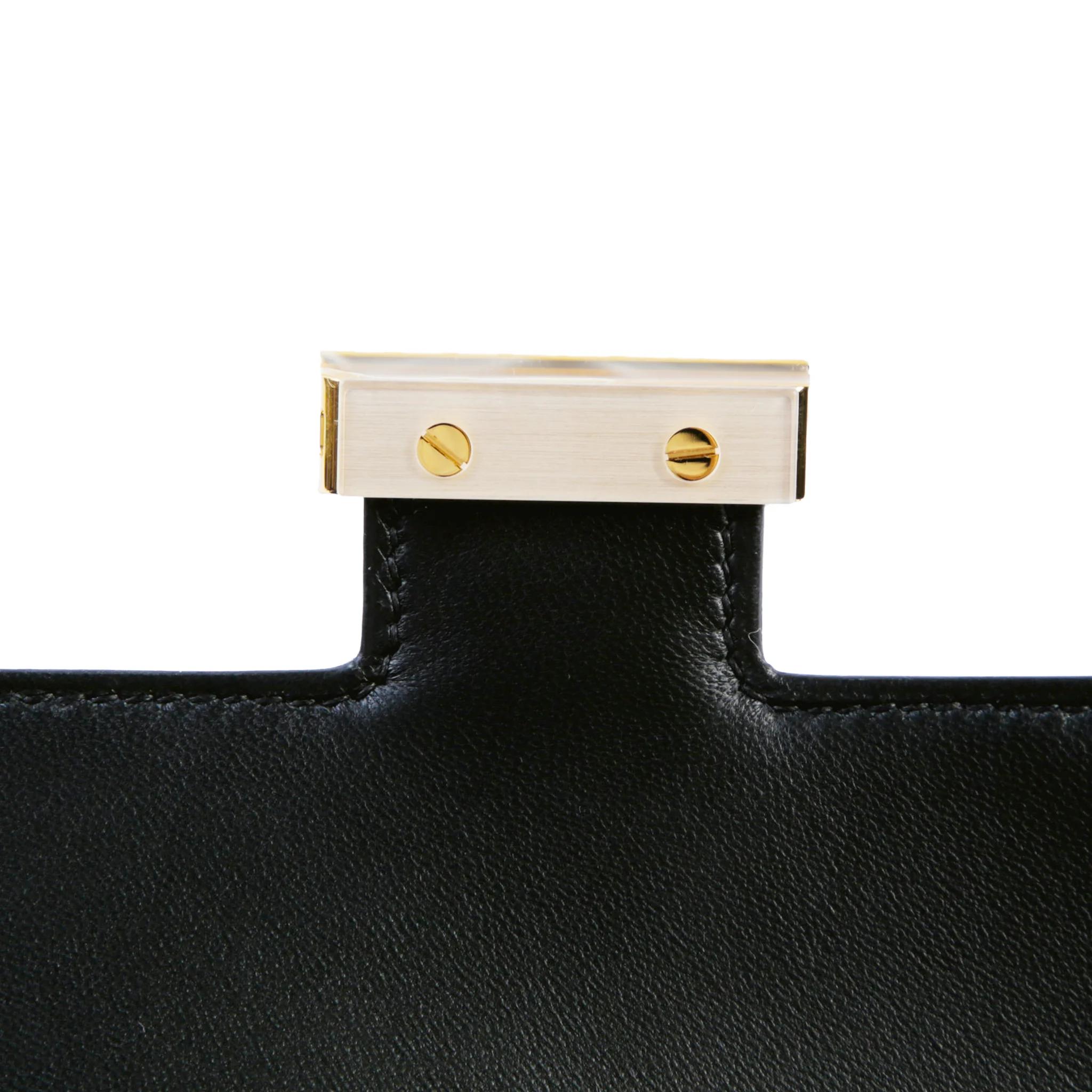 全新 HERMÈS 爱马仕 Constance 康康 Mini 19 89 黑色 Noir (Black) Epsom牛皮 金扣 G刻 2026年 - 8
