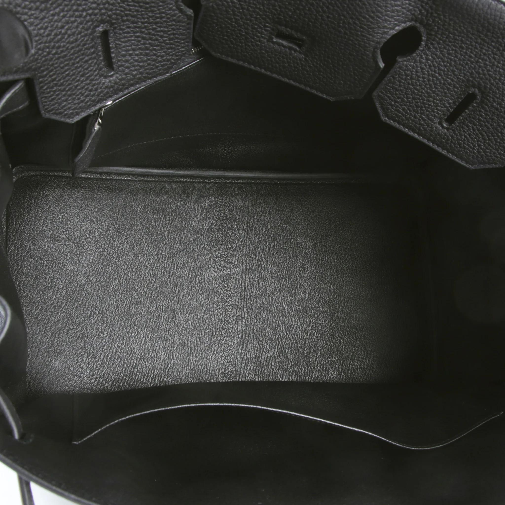 A美品 HERMÈS 愛馬仕 Birkin 35 89 黑色 Noir (Black) Togo小牛皮 銀扣 B刻 2023年 - 10