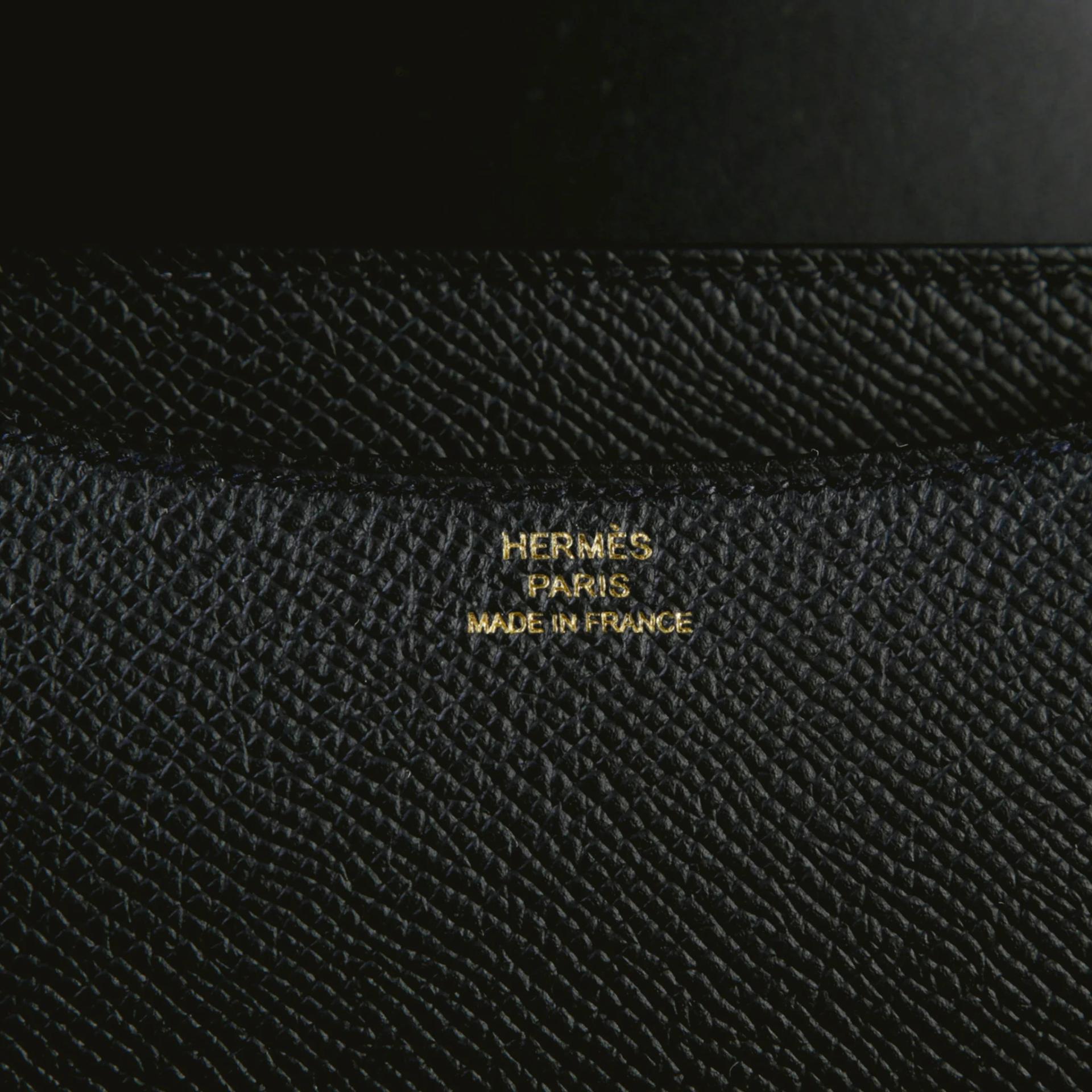 Brand New ( Rank N ) HERMÈS Constance Mini 19 Mirror Noir (89) Epsom Gold hardware G (2026) - 9
