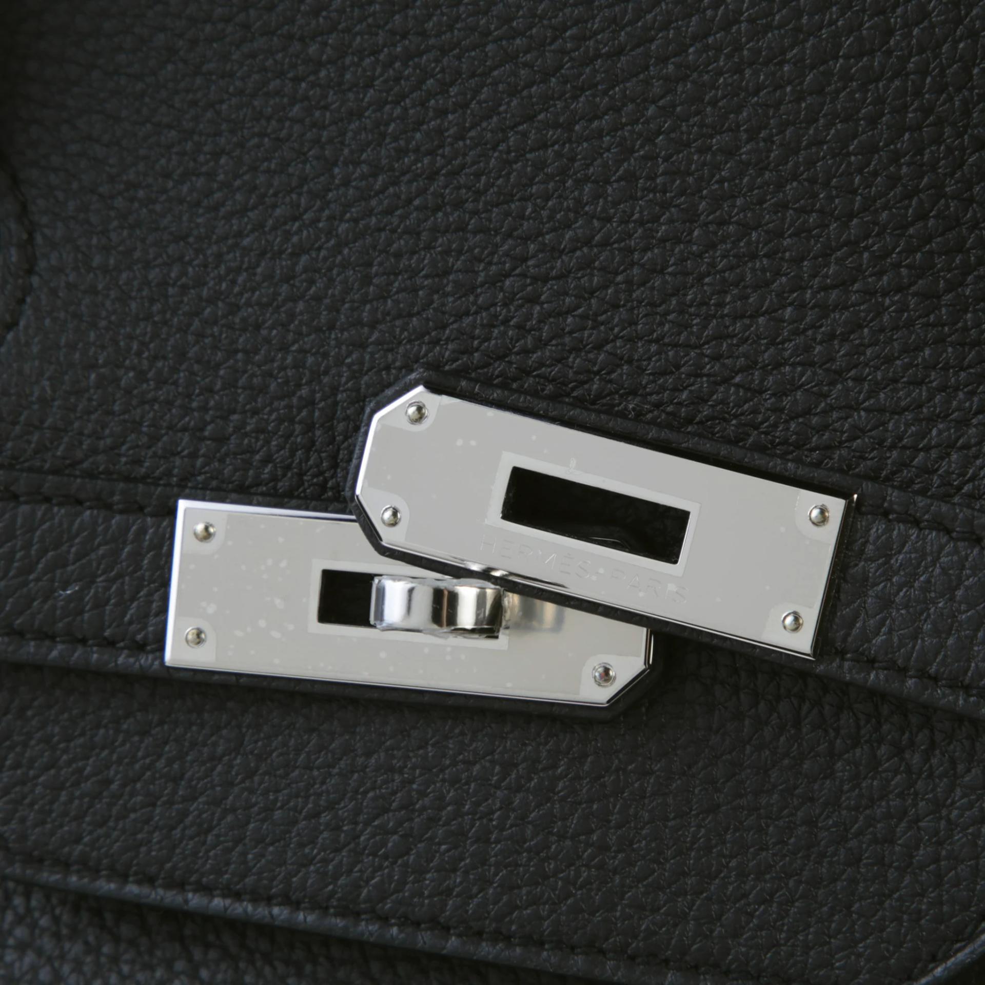 全新 HERMÈS 愛馬仕 Birkin 40 89 黑色 Noir (Black) Togo小牛皮 銀扣 K刻 2025年 - 8