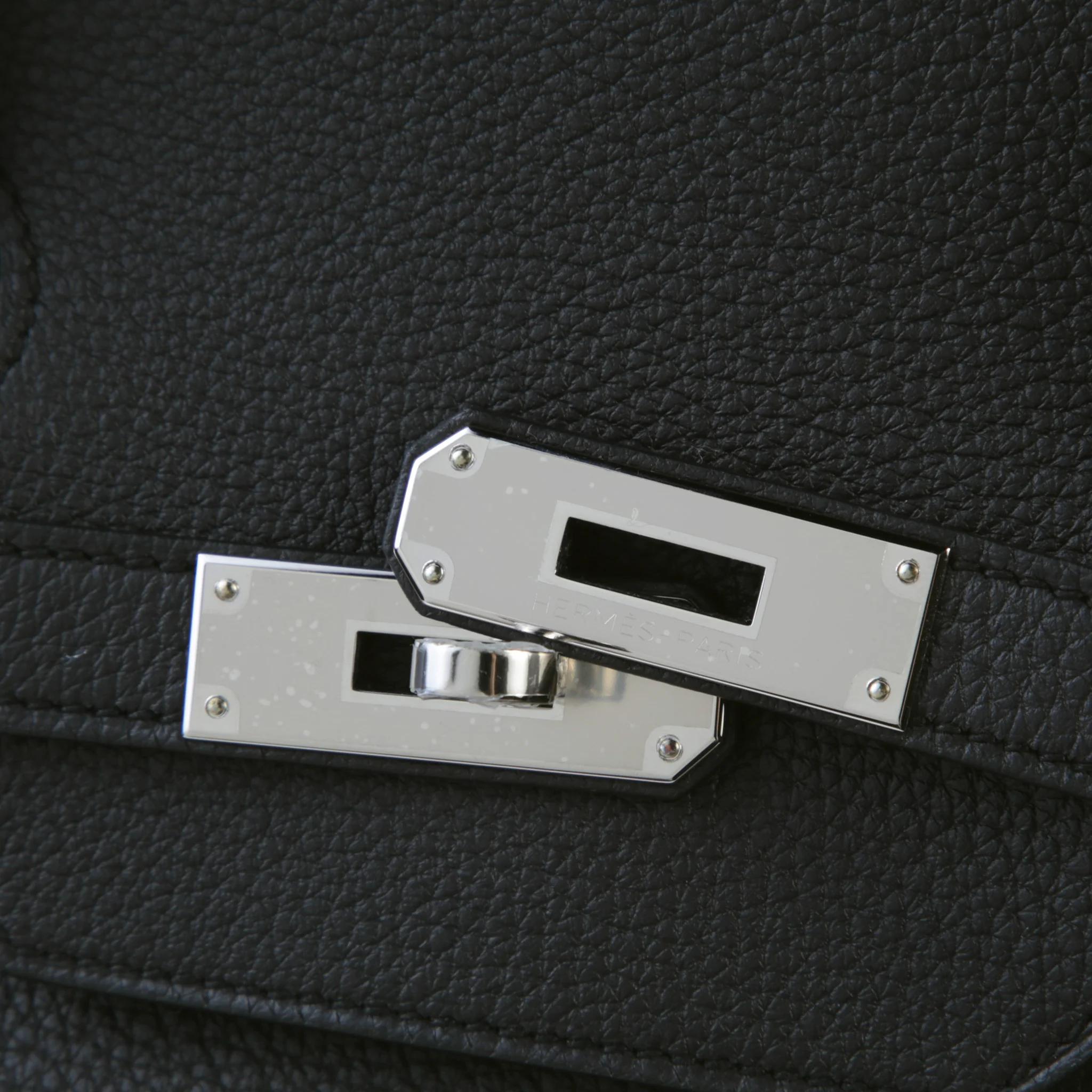 全新 HERMÈS 愛馬仕 Birkin 40 89 黑色 Noir (Black) Togo小牛皮 銀扣 K刻 2025年 - 8