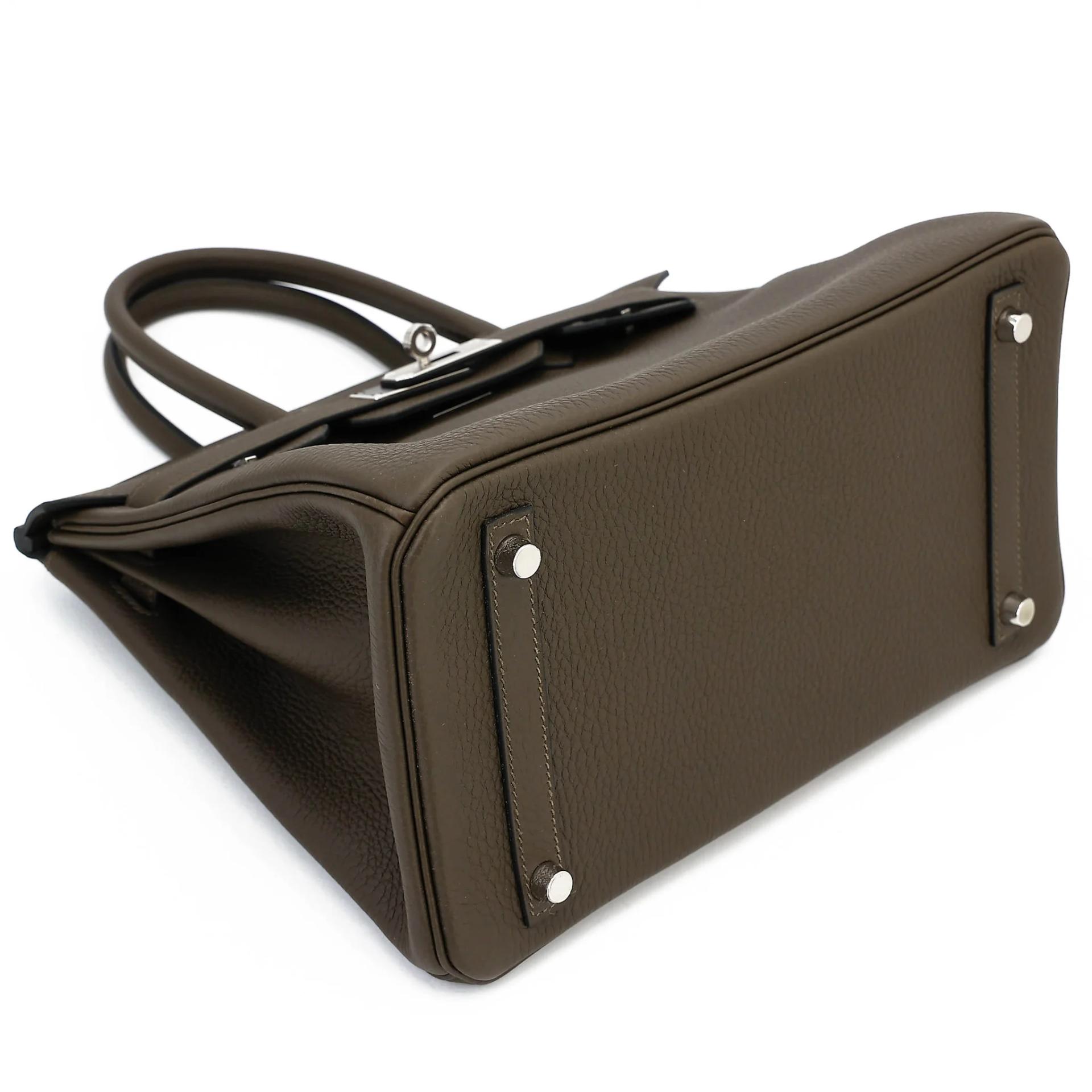 Brand New ( Rank N ) HERMÈS Birkin 30 Vert Loden (V8) Togo Palladium hardware G (2026) - 5