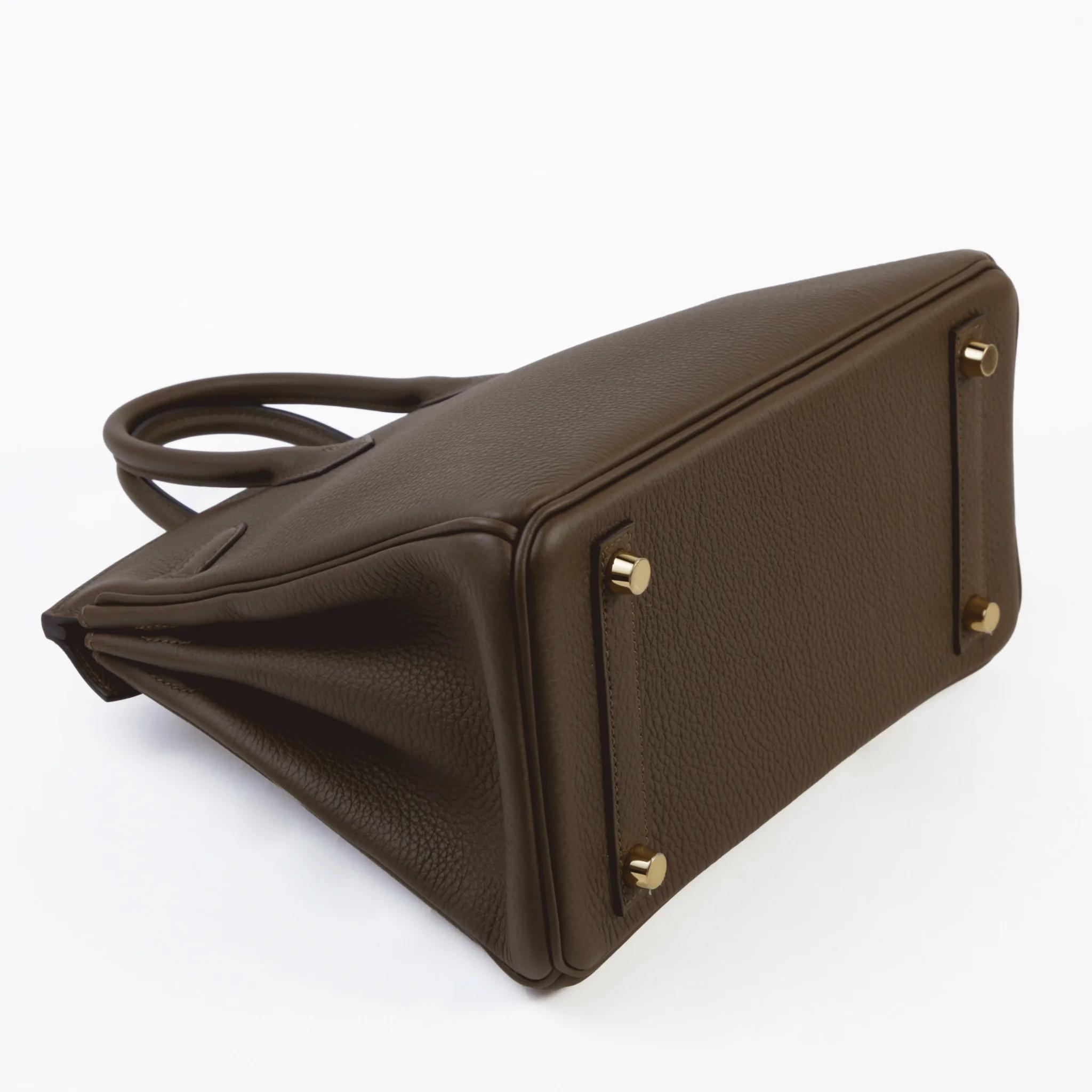 Brand New ( Rank N ) HERMÈS Birkin 25 Vert Loden (V8) Togo Permabrass hardware G (2026) - 6