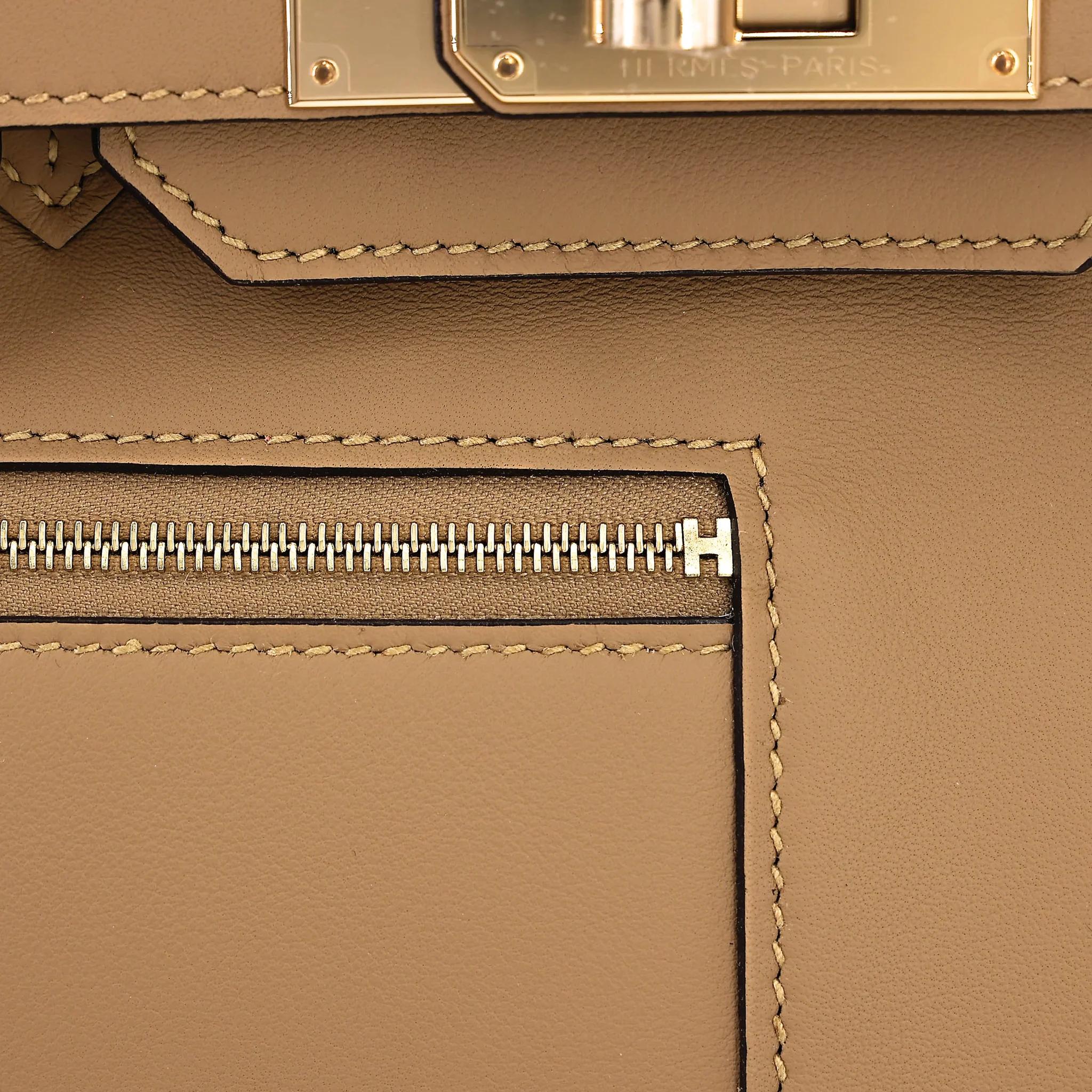 Brand New ( Rank N ) HERMÈS Limited Edition Birkin 30 Colormatic Poussiere (1C) Swift Permabrass hardware K (2025) - 11