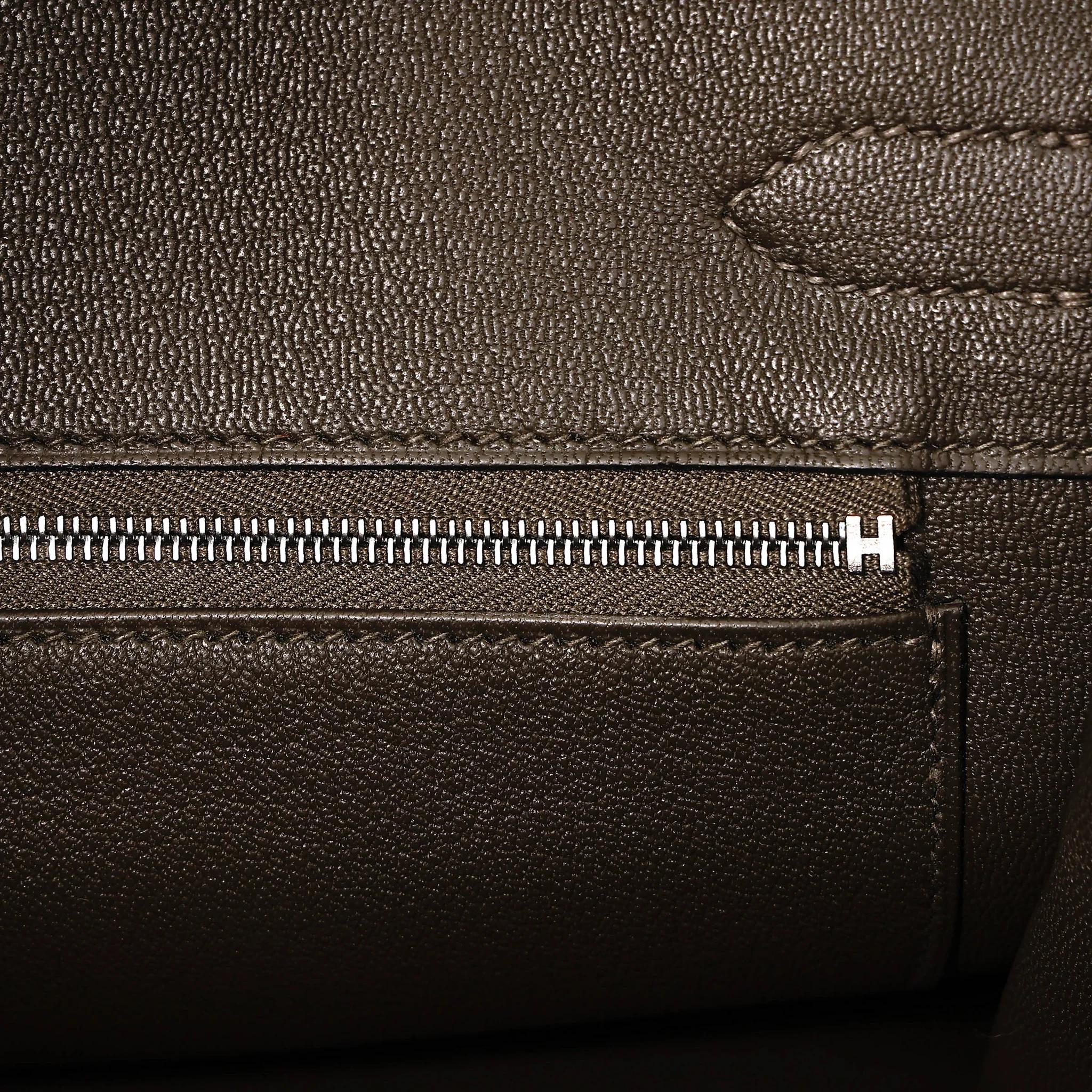 全新 HERMÈS 愛馬仕 Birkin 30 V8 Vert Loden 洛德綠 Togo小牛皮 銀扣 G刻 2026年 - 11