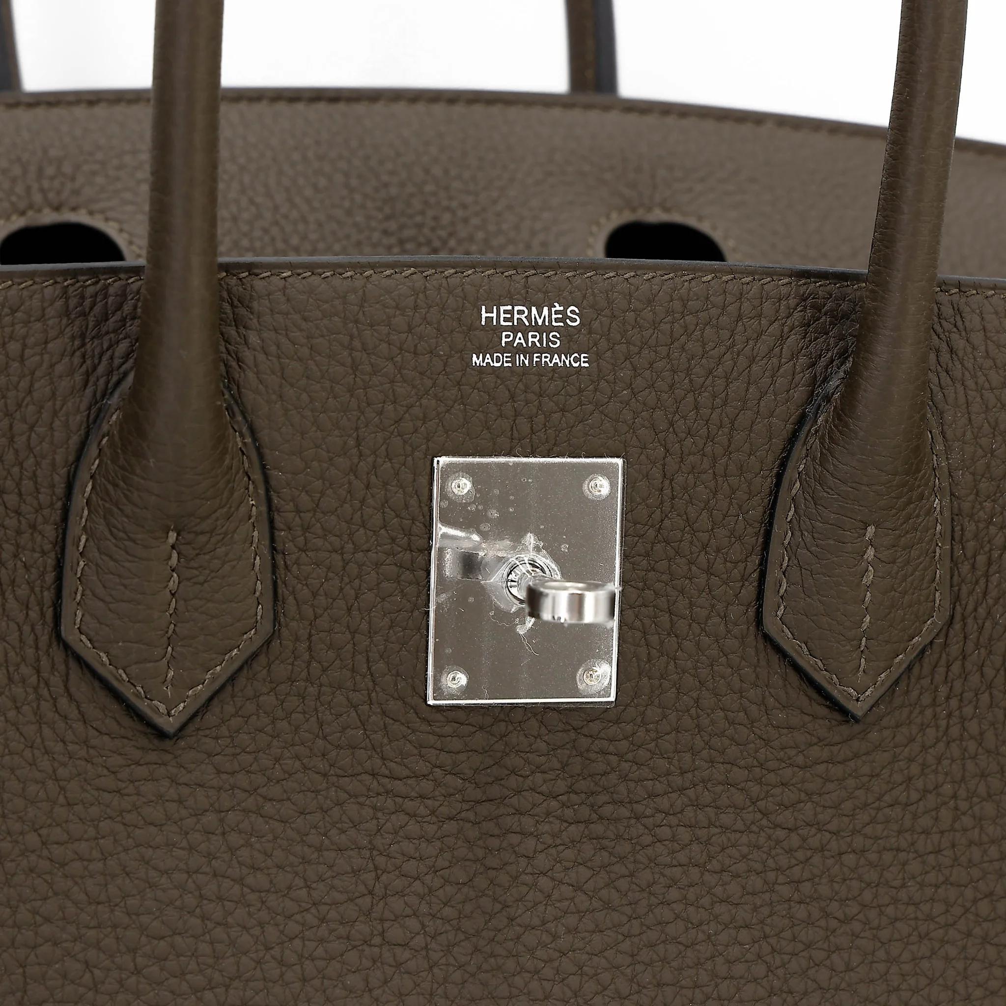 全新 HERMÈS 愛馬仕 Birkin 30 V8 Vert Loden 洛德綠 Togo小牛皮 銀扣 G刻 2026年 - 10