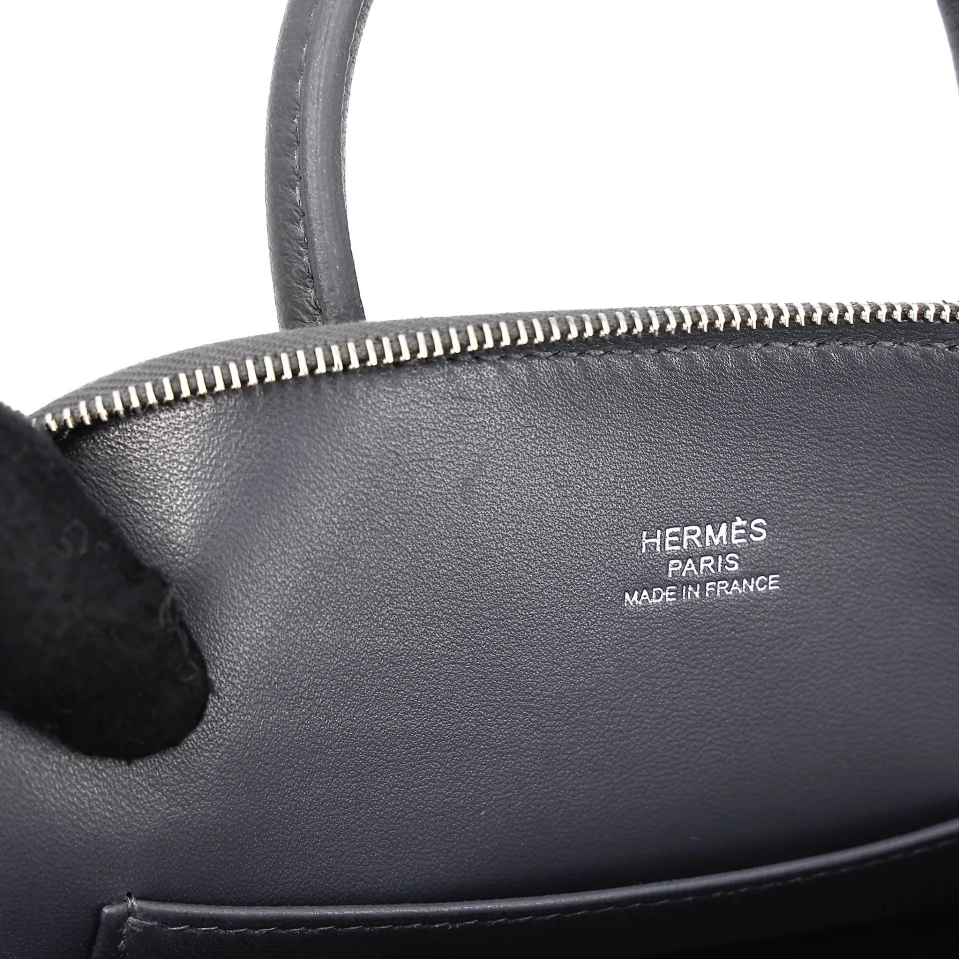 Unused ( Rank NS ) HERMÈS Mini Bolide 1923 Ardoise (85) Evercolor Palladium hardware W (2024) - 16