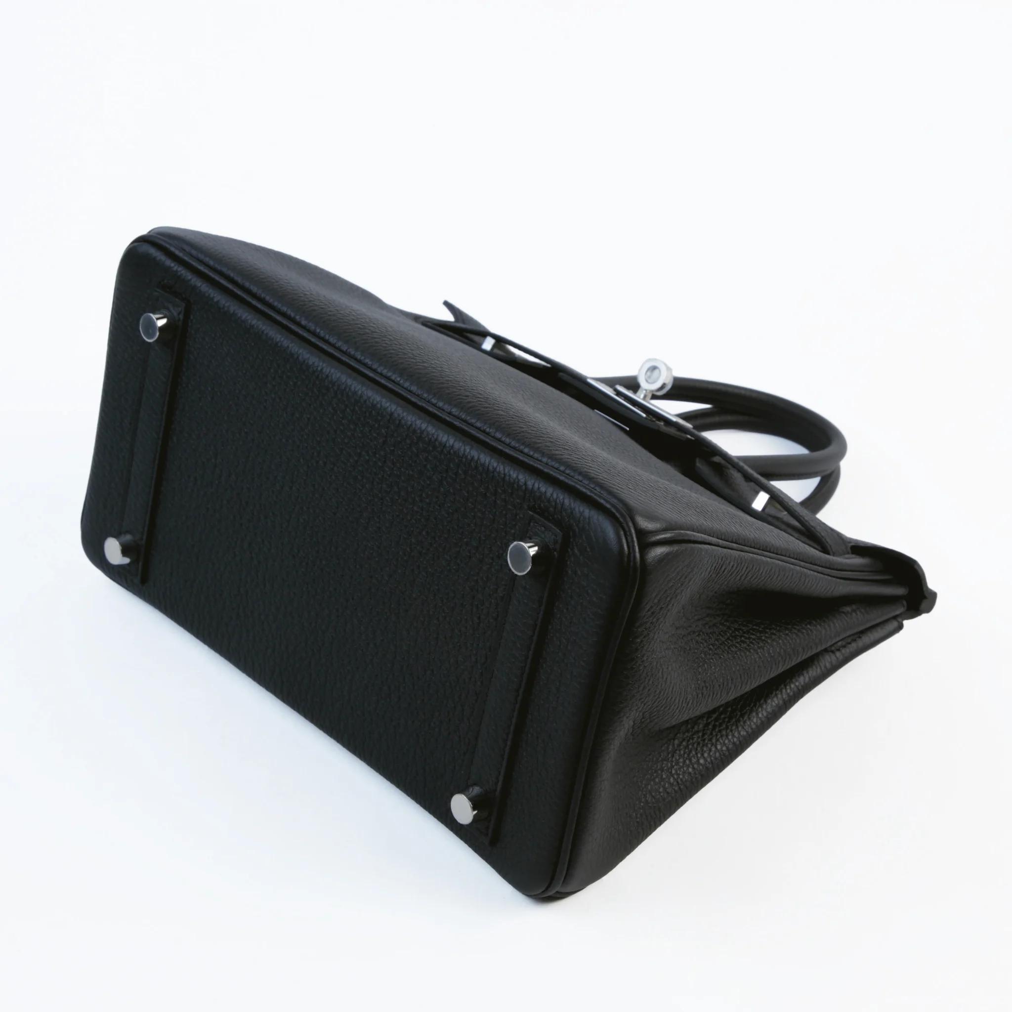 Brand New ( Rank N ) HERMÈS Birkin 25 Noir (89) Togo Palladium hardware G (2026) - 5