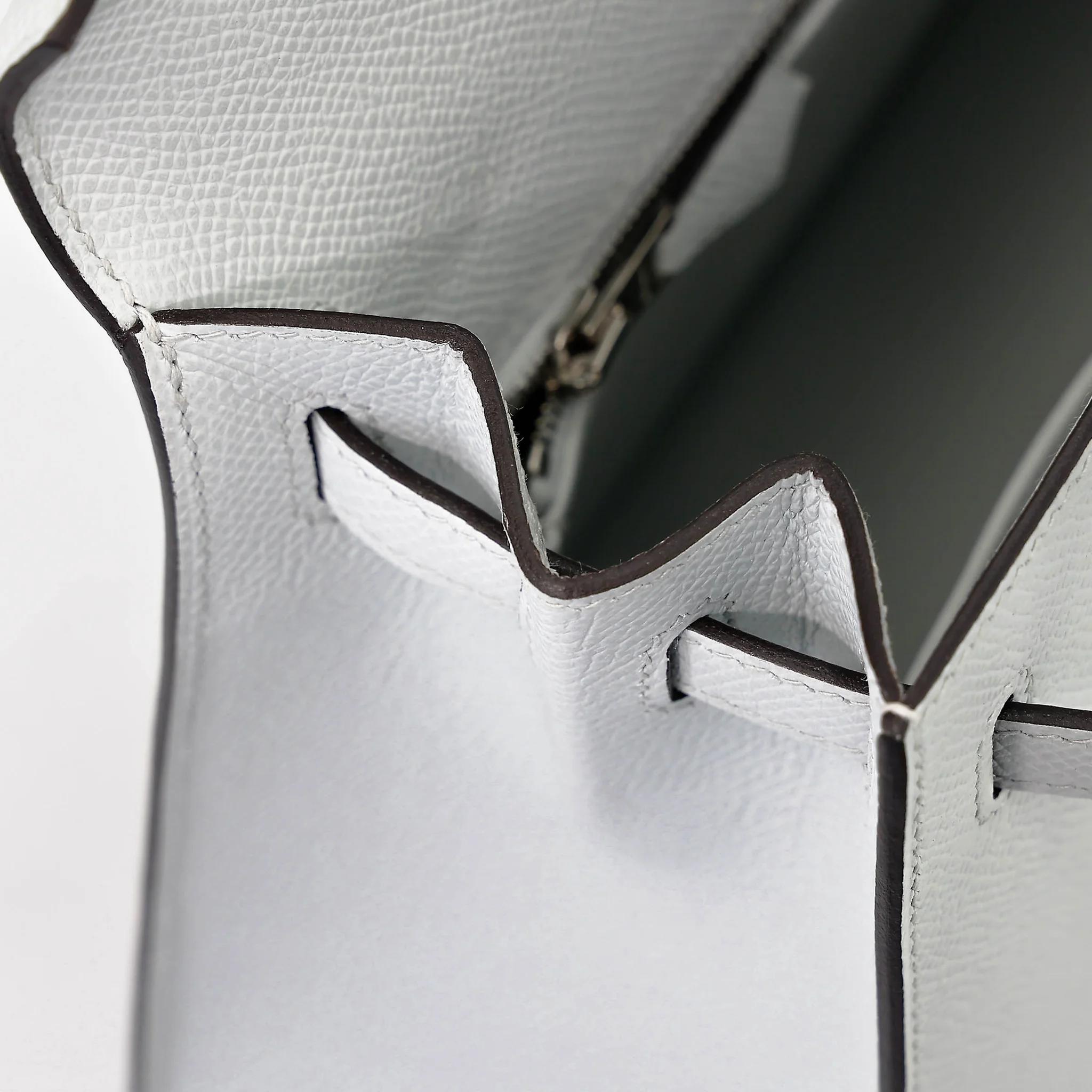 ランク SA HERMÈS エルメス ケリー25 セリエ グリプラチナ (N4) エプソン エレクトラム金具 W刻印 (2024) - 21