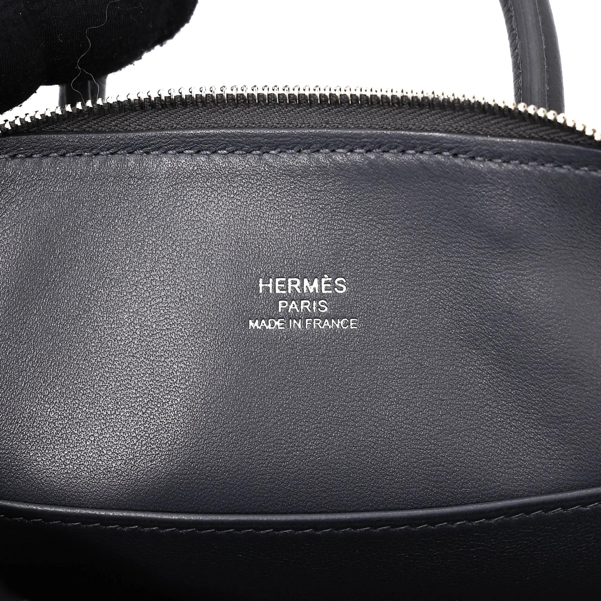 Unused ( Rank NS ) HERMÈS Mini Bolide 1923 Ardoise (85) Evercolor Palladium hardware W (2024) - 14