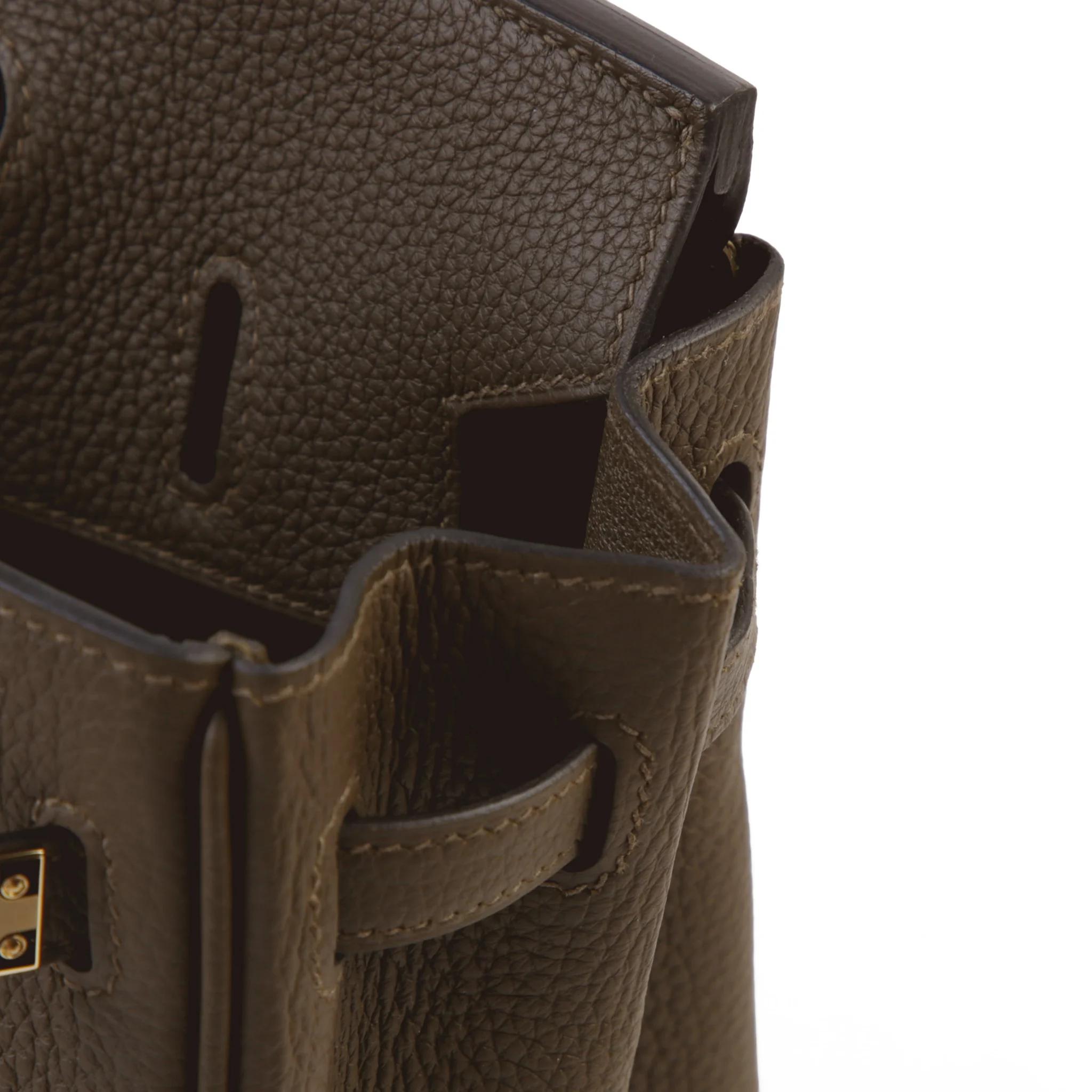 Brand New ( Rank N ) HERMÈS Birkin 25 Vert Loden (V8) Togo Permabrass hardware G (2026) - 11